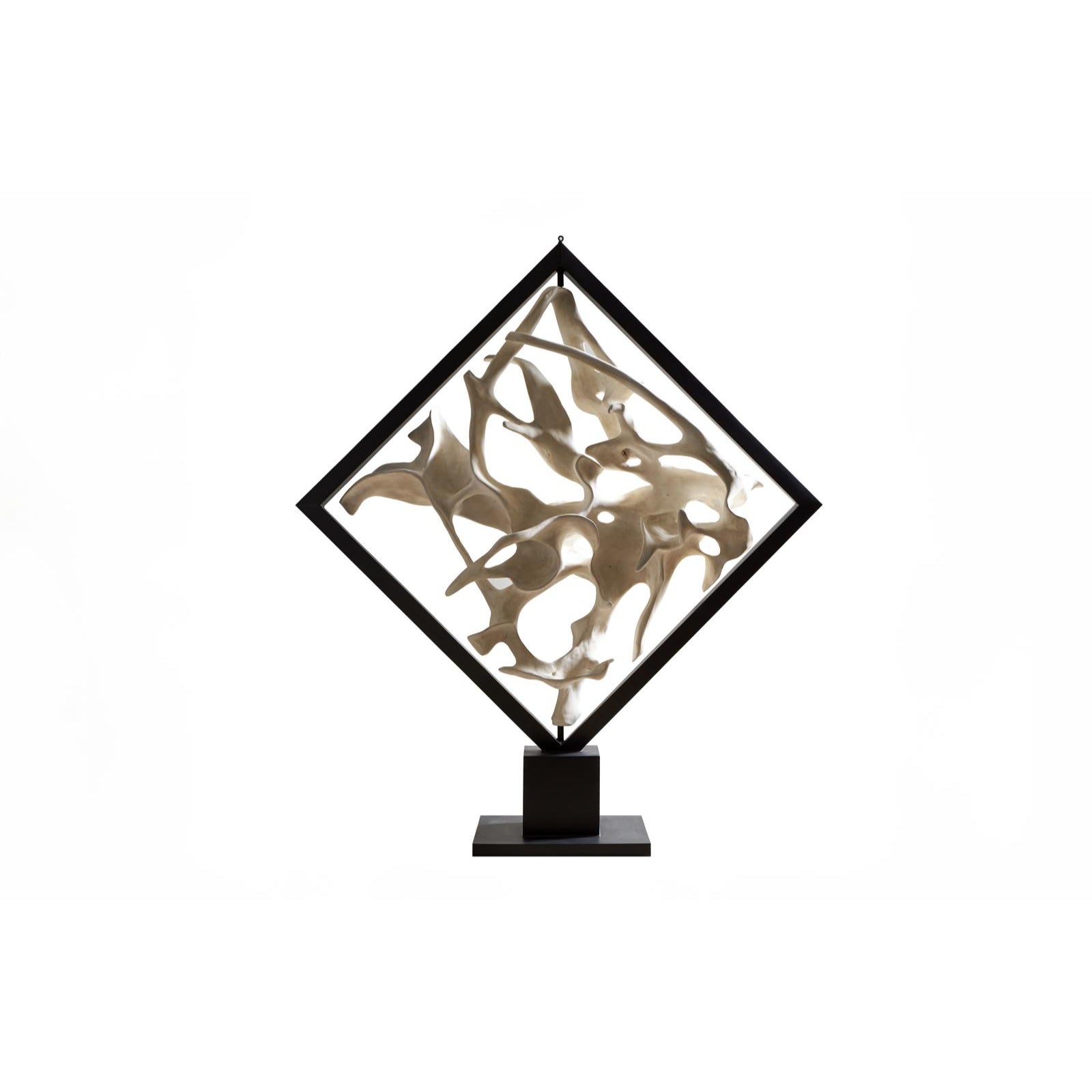 Cast Revolving Diamond Sculpture