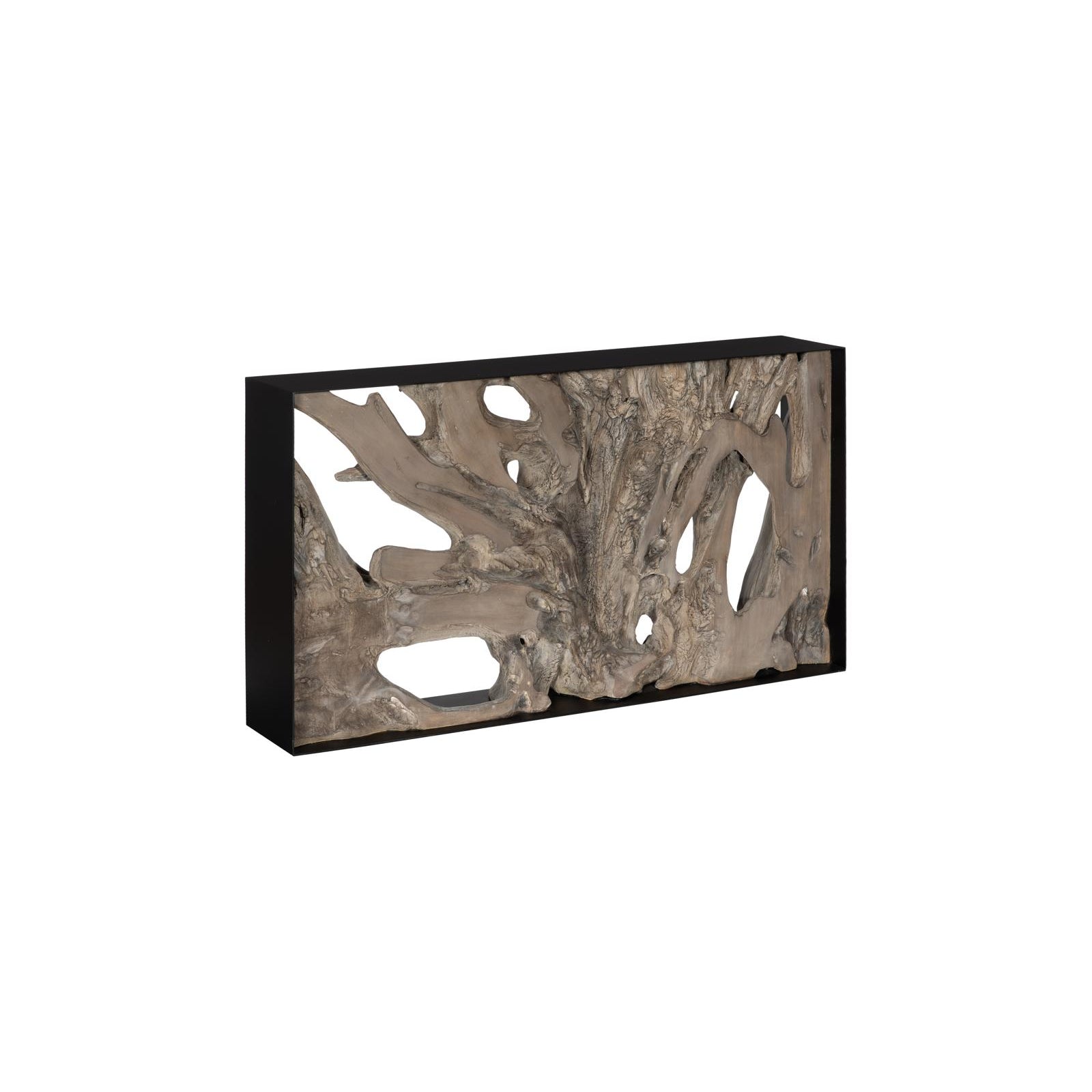 Cast Root Framed Console Table - Resin