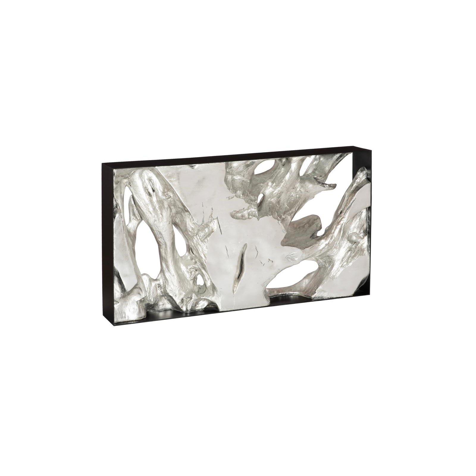 Cast Root Metal Framed Console Table - Silver