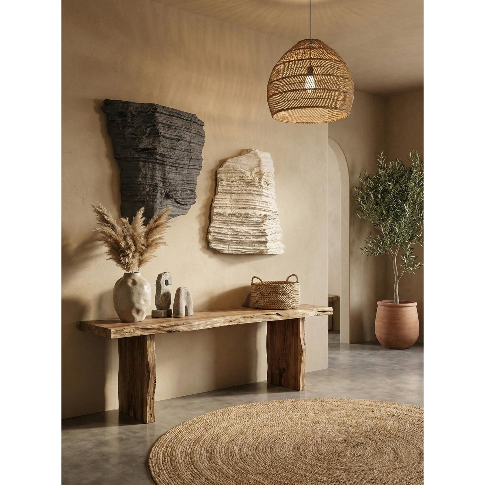 Stratified Rock Wall Decor
