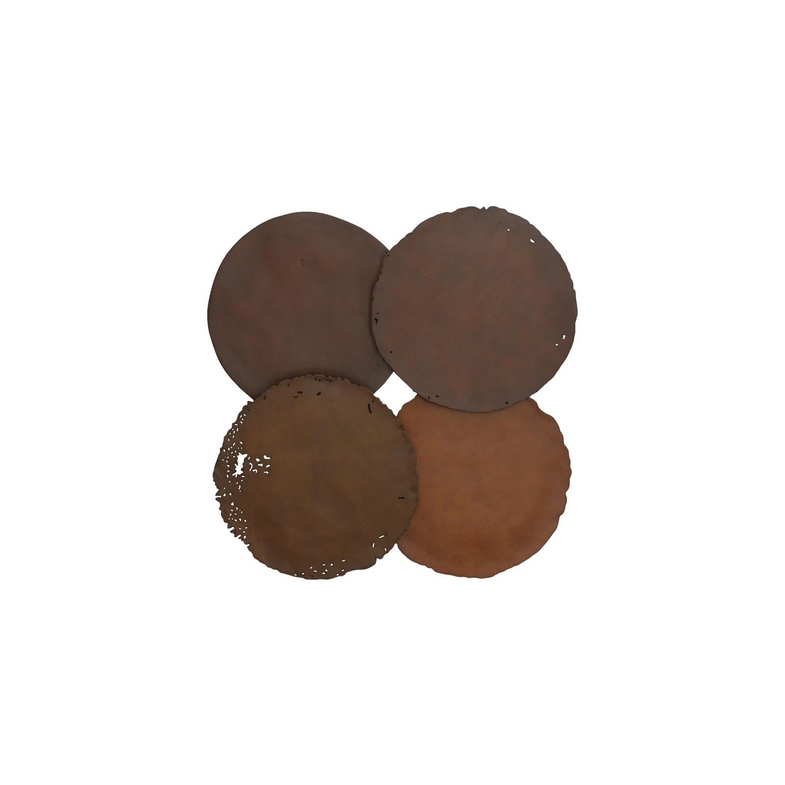 Cast Oil Drum Wall Discs - Set of 4