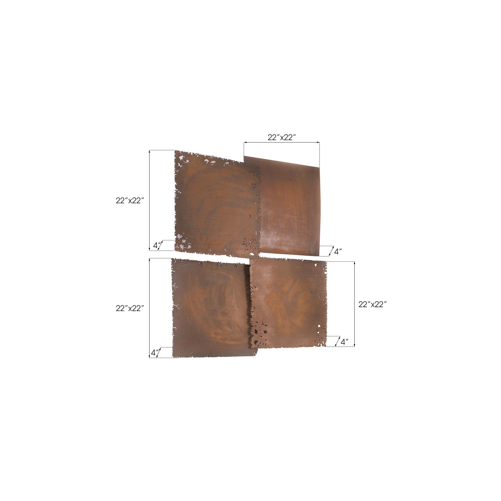 Cast Square Oil Drum Wall Tiles