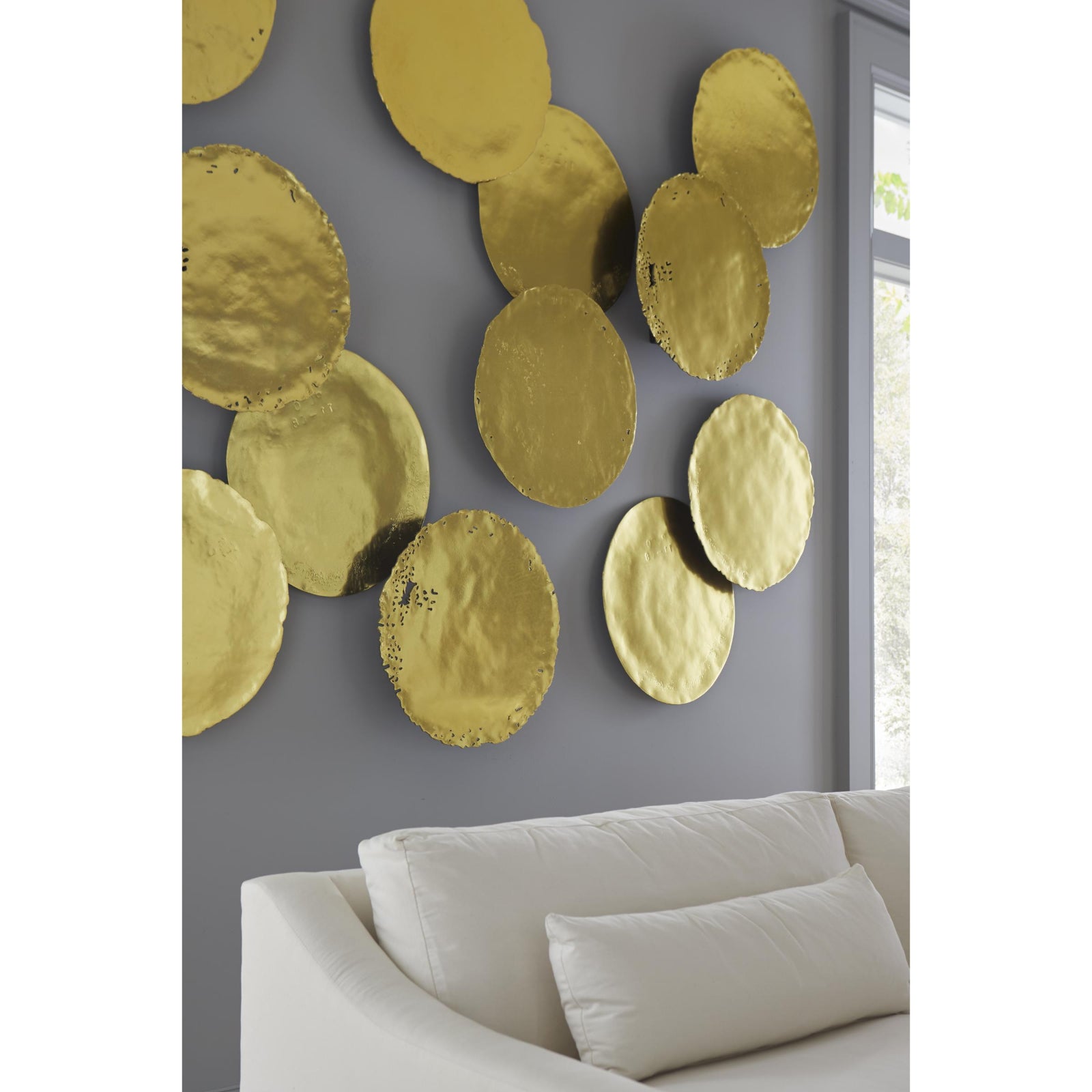 Cast Oil Drum Wall Discs - Set of 4