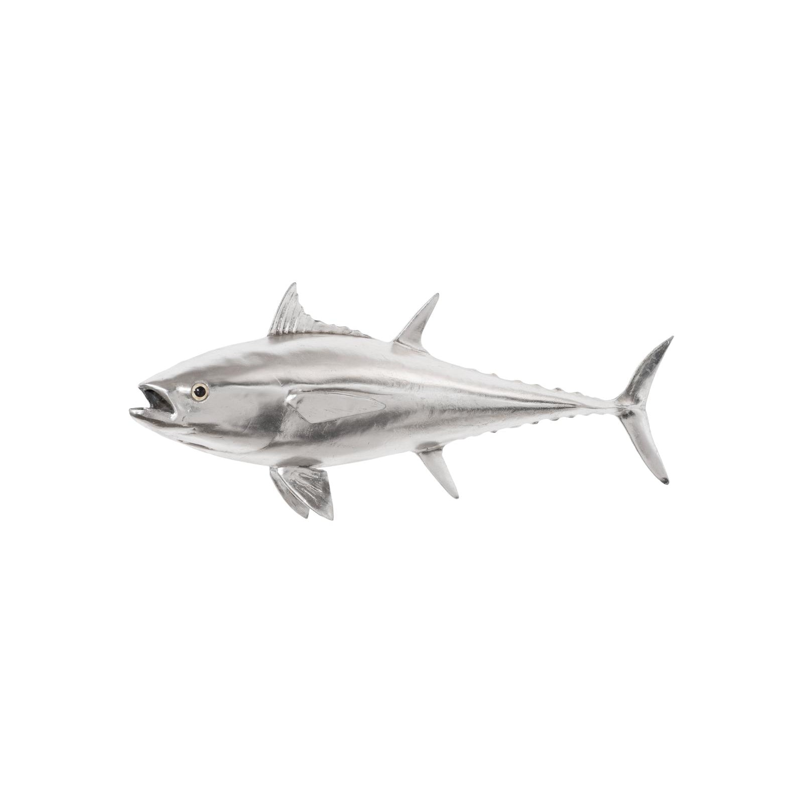 Bluefin Tuna Fish Wall Sculpture - Silver