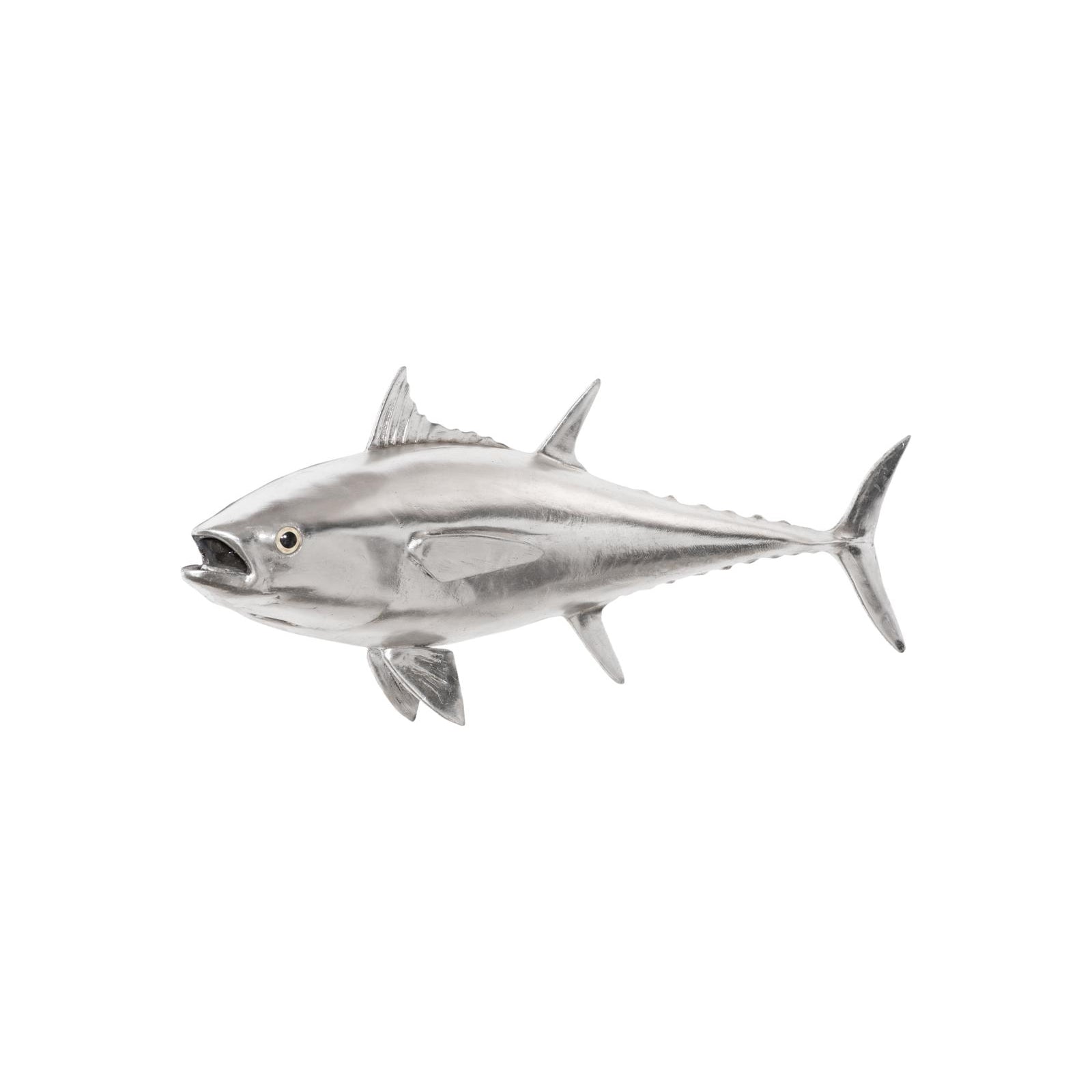 Bluefin Tuna Fish Wall Sculpture - Silver