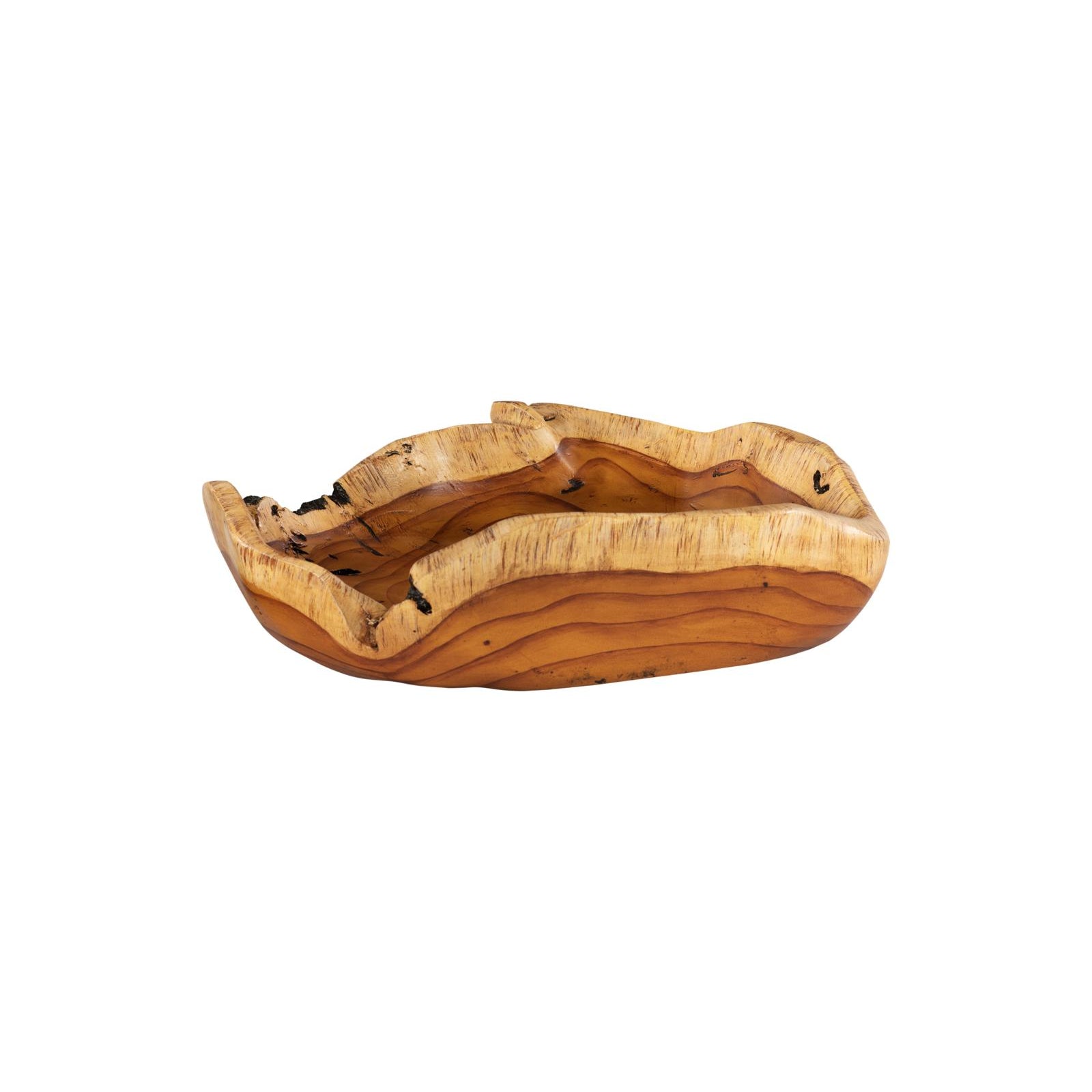 Burled Faux Wood Bowl