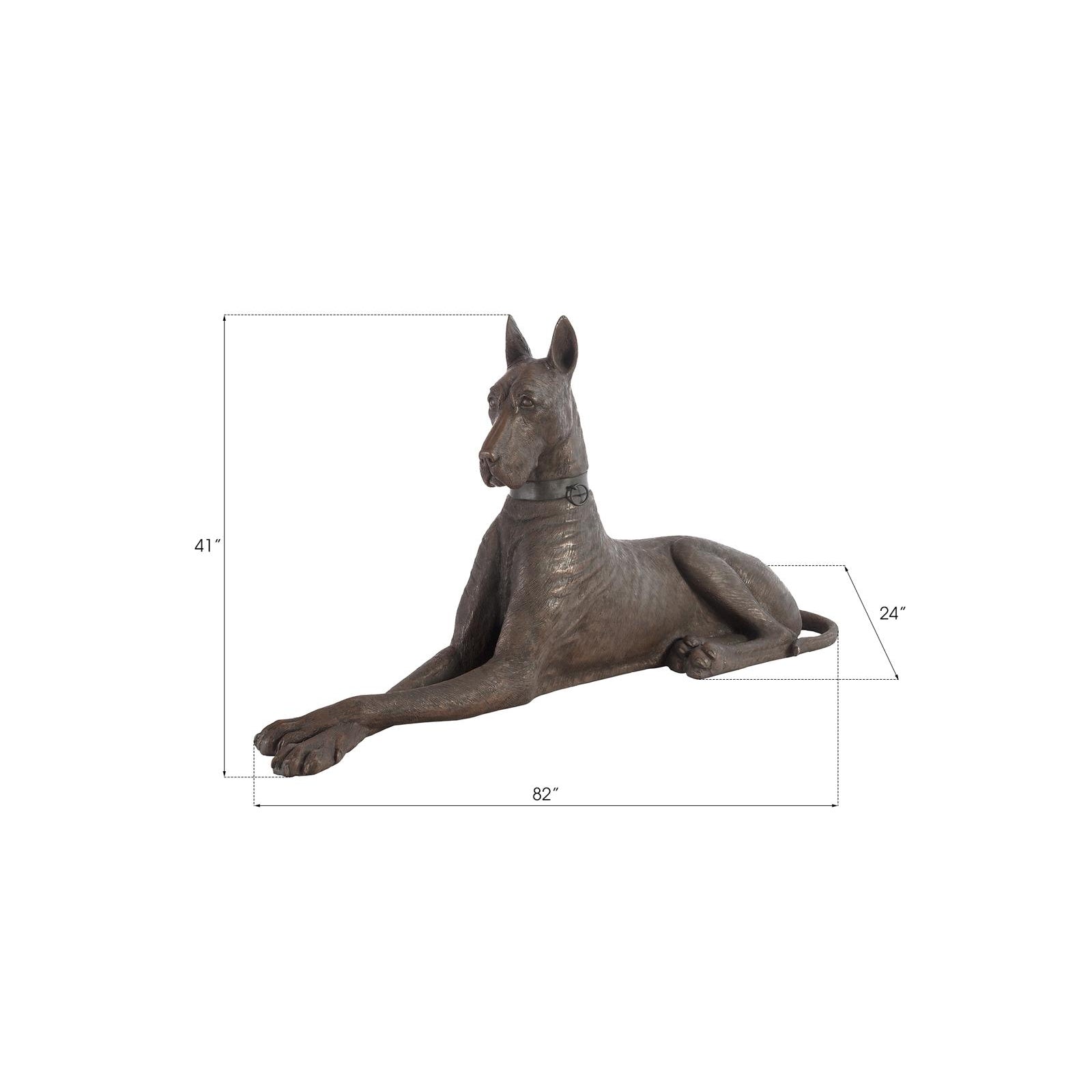 Great Dane Right Sculpture