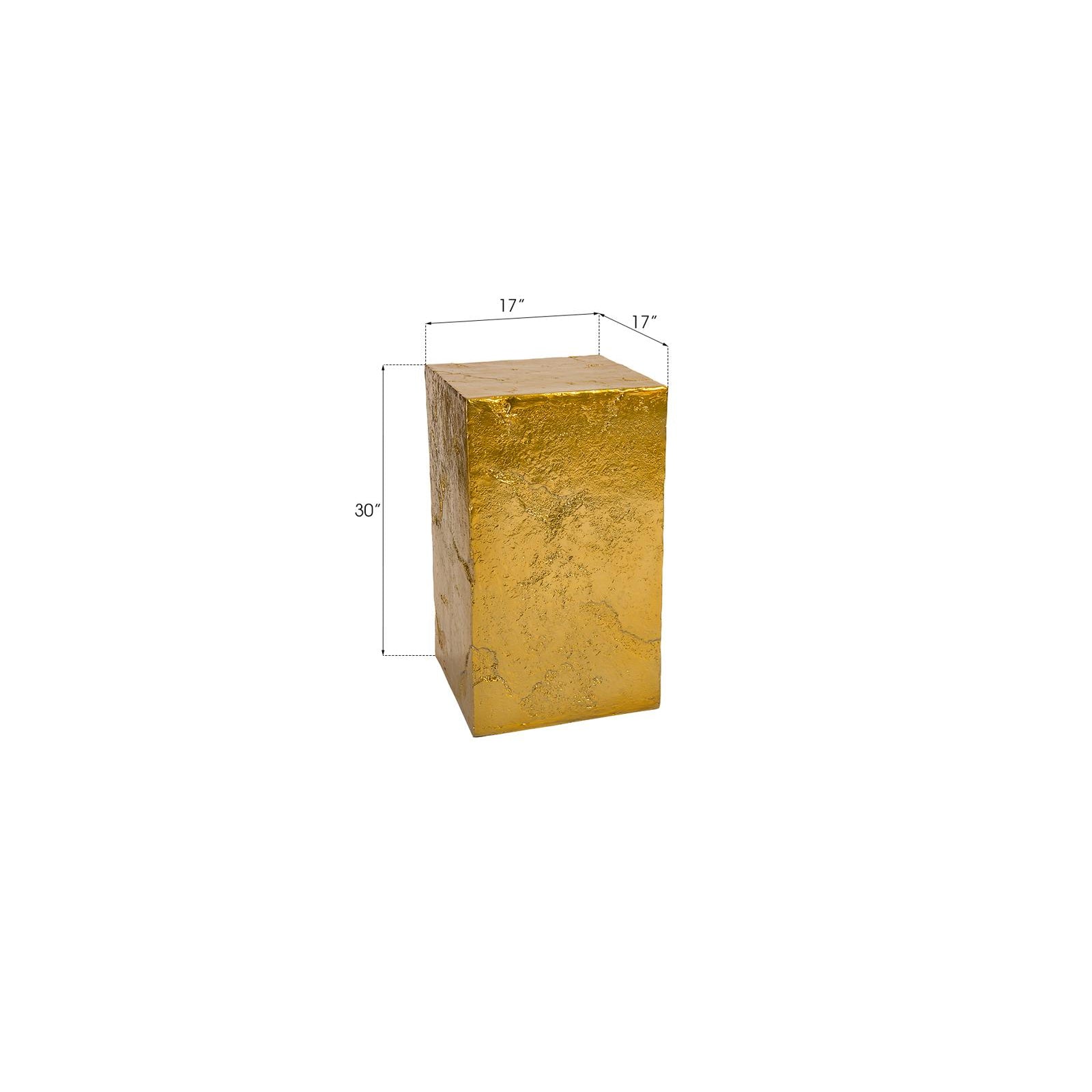 Slate Pedestal - Liquid Gold