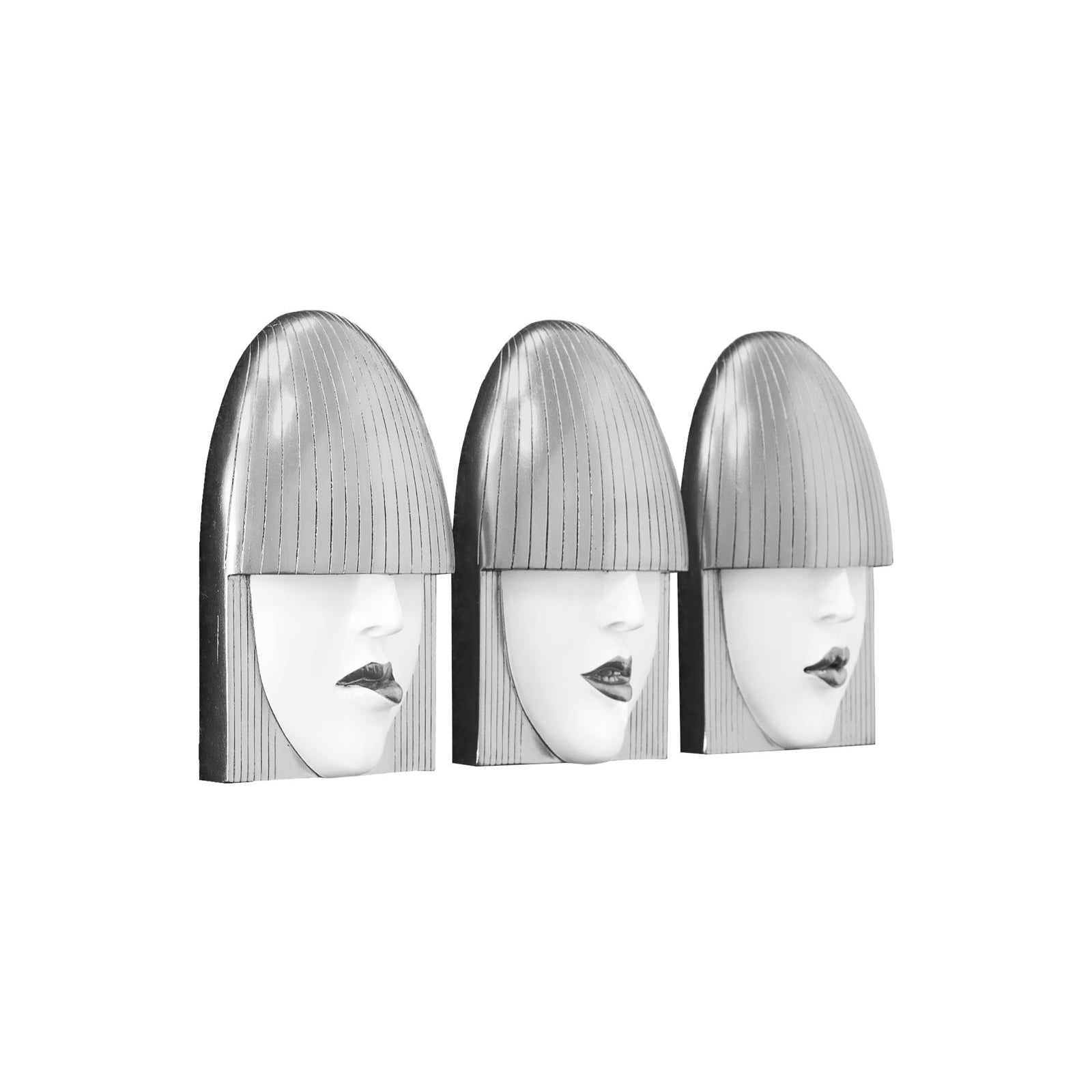 Fashion Faces Small Wall Art - Set of 3