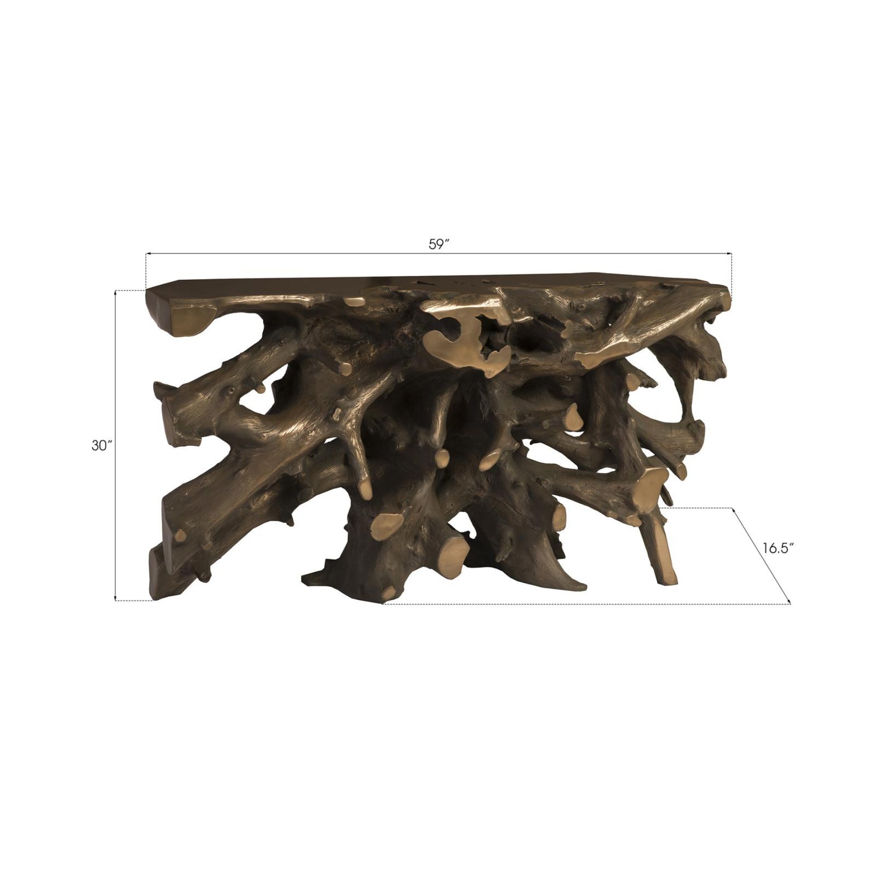 Beau Cast Root Console Table