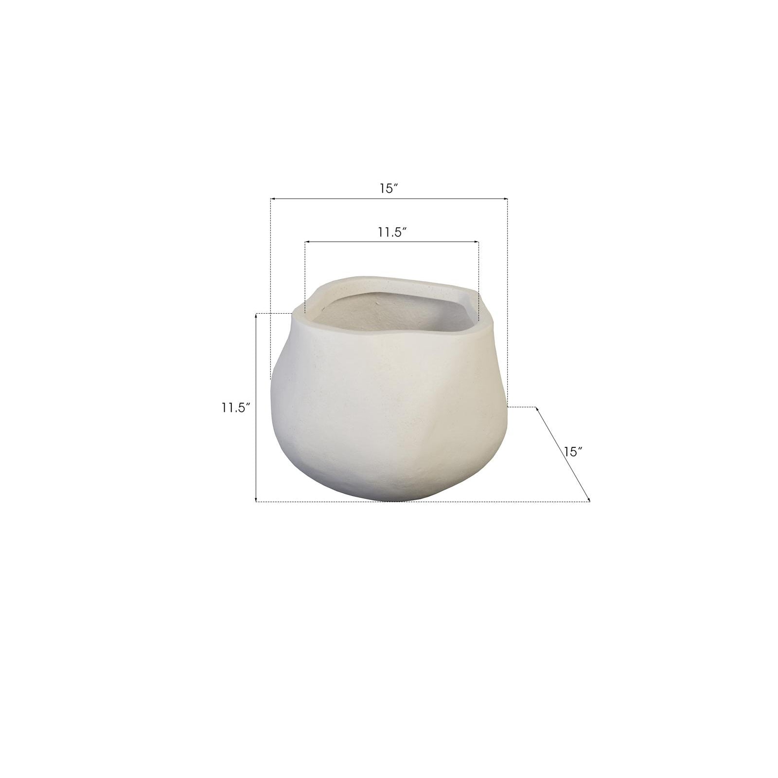 Amorphous Planter - White