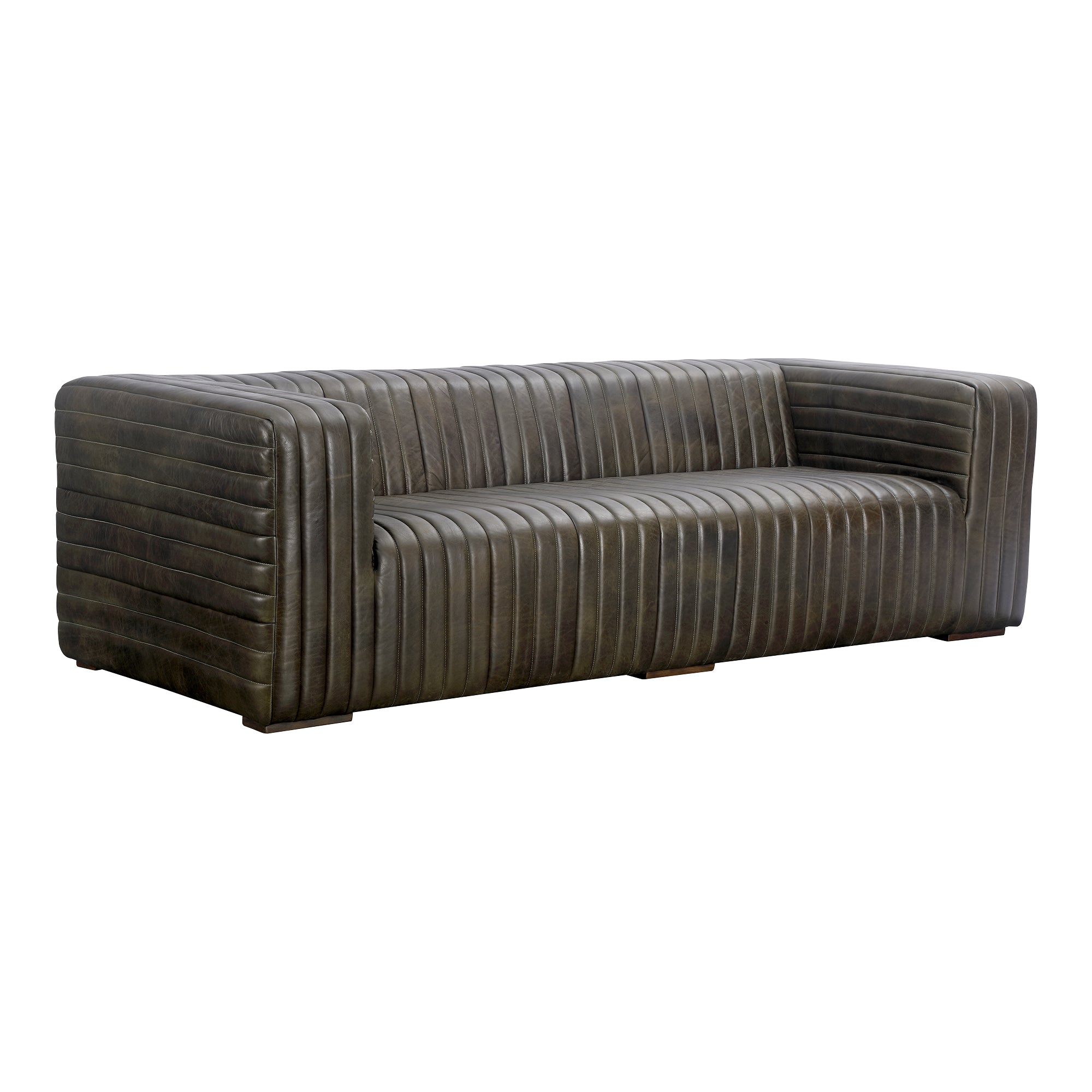 Castle Sofa Dark Brown Sofa Moe's    Four Hands, Mid Century Modern Furniture, Old Bones Furniture Company, Old Bones Co, Modern Mid Century, Designer Furniture, Furniture Sale, Warehouse Furniture Sale, Castle Sofa Dark Brown Sale, https://www.oldbonesco.com/