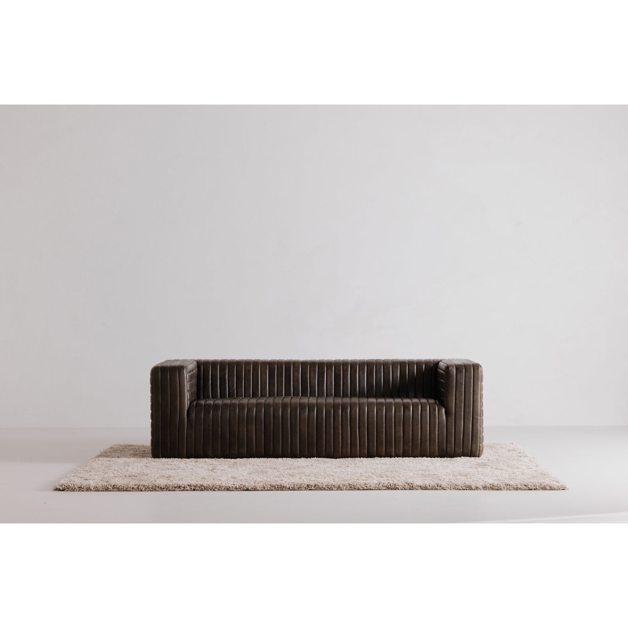 Castle Sofa Dark Brown Sofa Moe's    Four Hands, Mid Century Modern Furniture, Old Bones Furniture Company, Old Bones Co, Modern Mid Century, Designer Furniture, Furniture Sale, Warehouse Furniture Sale, Castle Sofa Dark Brown Sale, https://www.oldbonesco.com/