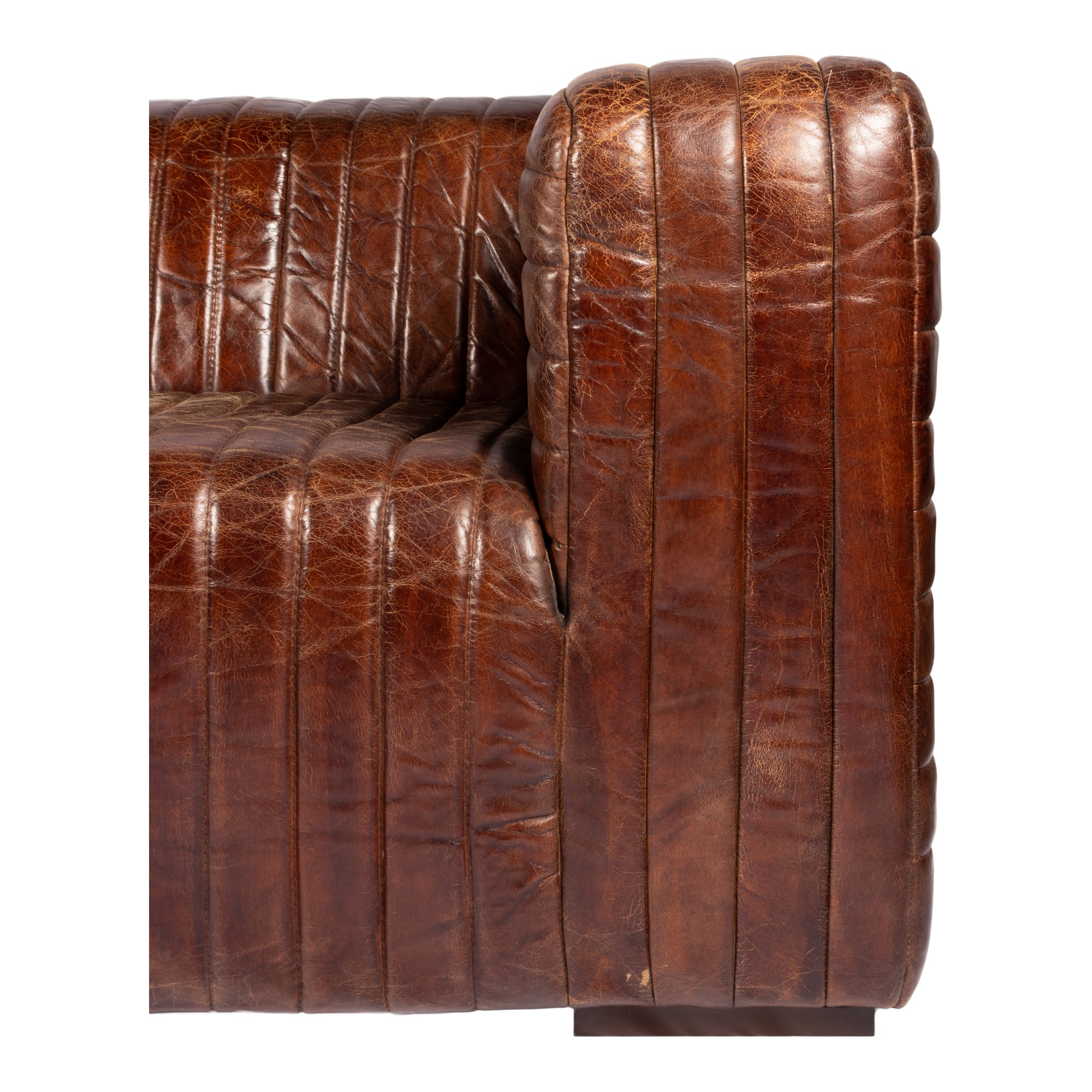 Castle Sofa Dark Brown Sofa Moe's    Four Hands, Mid Century Modern Furniture, Old Bones Furniture Company, Old Bones Co, Modern Mid Century, Designer Furniture, Furniture Sale, Warehouse Furniture Sale, Castle Sofa Dark Brown Sale, https://www.oldbonesco.com/