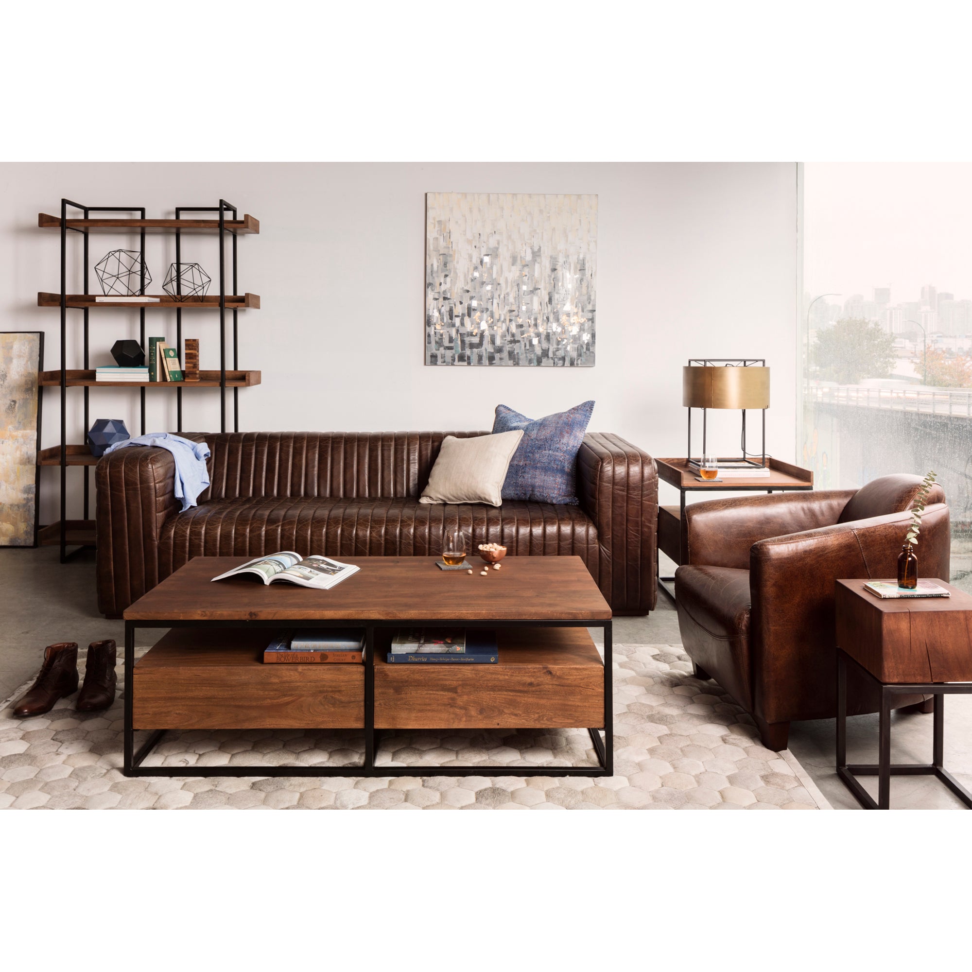 Castle Sofa Dark Brown Sofa Moe's    Four Hands, Mid Century Modern Furniture, Old Bones Furniture Company, Old Bones Co, Modern Mid Century, Designer Furniture, Furniture Sale, Warehouse Furniture Sale, Castle Sofa Dark Brown Sale, https://www.oldbonesco.com/