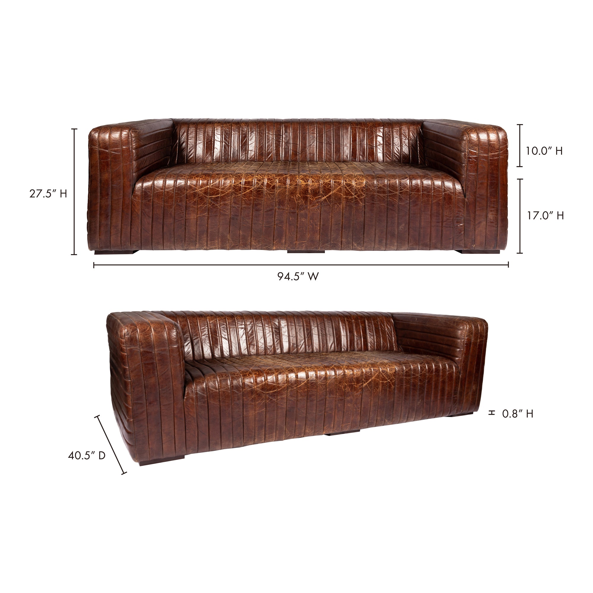 Castle Sofa Dark Brown Sofa Moe's    Four Hands, Mid Century Modern Furniture, Old Bones Furniture Company, Old Bones Co, Modern Mid Century, Designer Furniture, Furniture Sale, Warehouse Furniture Sale, Castle Sofa Dark Brown Sale, https://www.oldbonesco.com/
