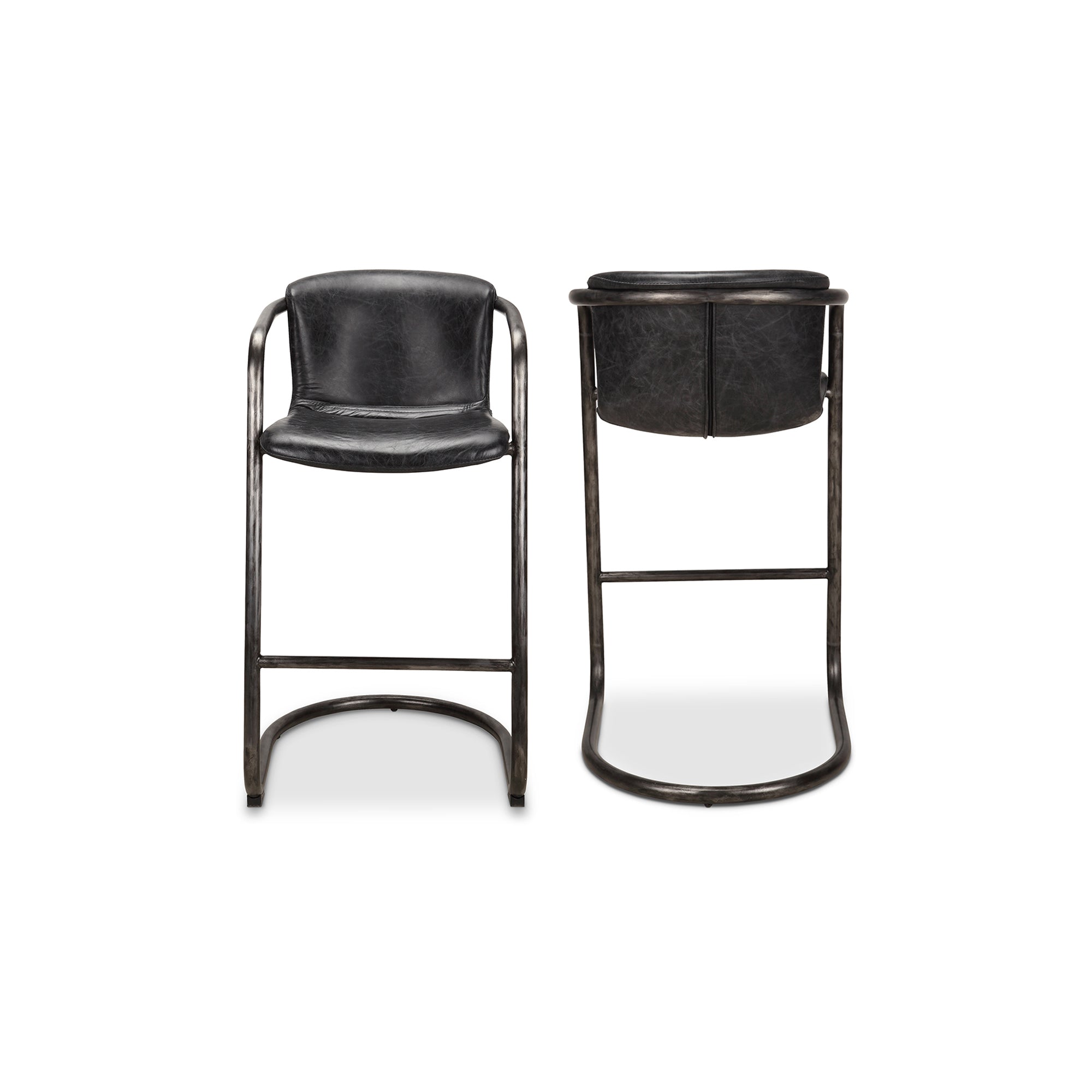 Freeman Barstool - Set of Two Barstools Moe's    Four Hands, Mid Century Modern Furniture, Old Bones Furniture Company, Old Bones Co, Modern Mid Century, Designer Furniture, Furniture Sale, Warehouse Furniture Sale, Freeman Barstool - Set of Two Sale, https://www.oldbonesco.com/