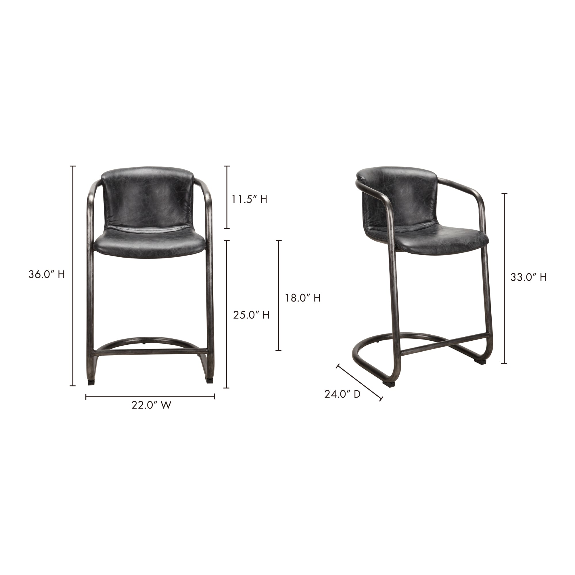 Freeman Counter Stool  - Set of Two Counter Stools Moe's    Four Hands, Mid Century Modern Furniture, Old Bones Furniture Company, Old Bones Co, Modern Mid Century, Designer Furniture, Furniture Sale, Warehouse Furniture Sale, Freeman Counter Stool  - Set of Two Sale, https://www.oldbonesco.com/