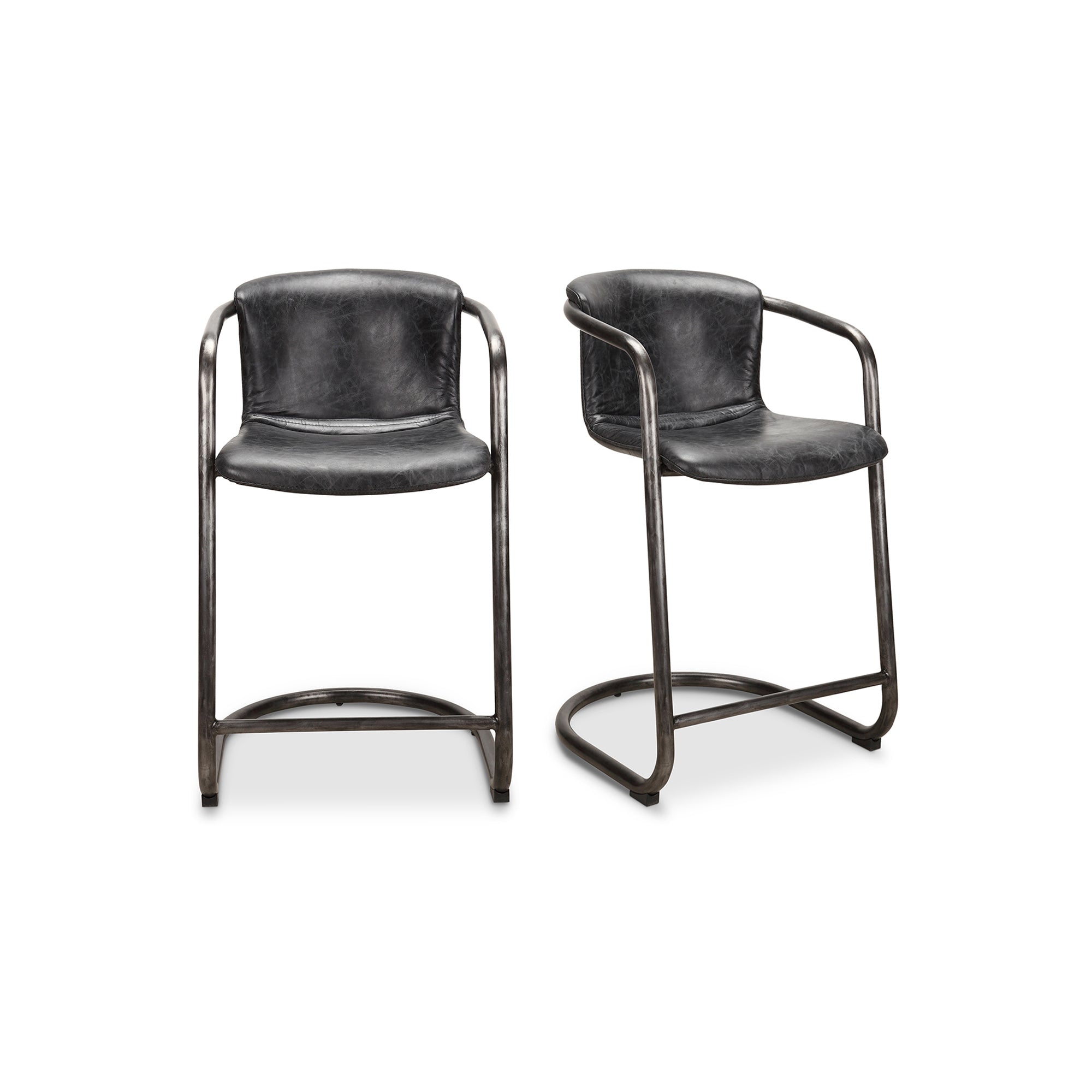 Freeman Counter Stool  - Set of Two BlackCounter Stools Moe's Black   Four Hands, Mid Century Modern Furniture, Old Bones Furniture Company, Old Bones Co, Modern Mid Century, Designer Furniture, Furniture Sale, Warehouse Furniture Sale, Freeman Counter Stool  - Set of Two Sale, https://www.oldbonesco.com/