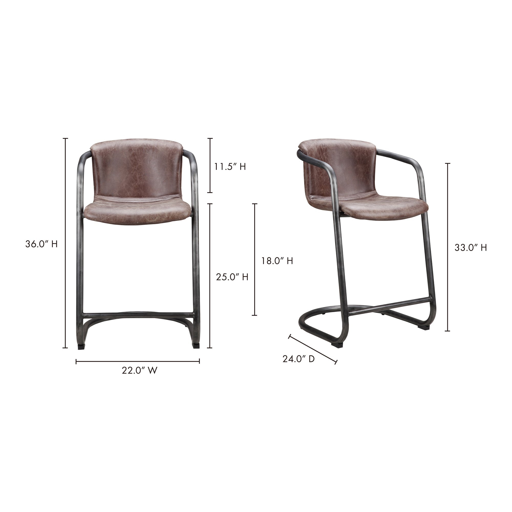 Freeman Counter Stool  - Set of Two Counter Stools Moe's    Four Hands, Mid Century Modern Furniture, Old Bones Furniture Company, Old Bones Co, Modern Mid Century, Designer Furniture, Furniture Sale, Warehouse Furniture Sale, Freeman Counter Stool  - Set of Two Sale, https://www.oldbonesco.com/