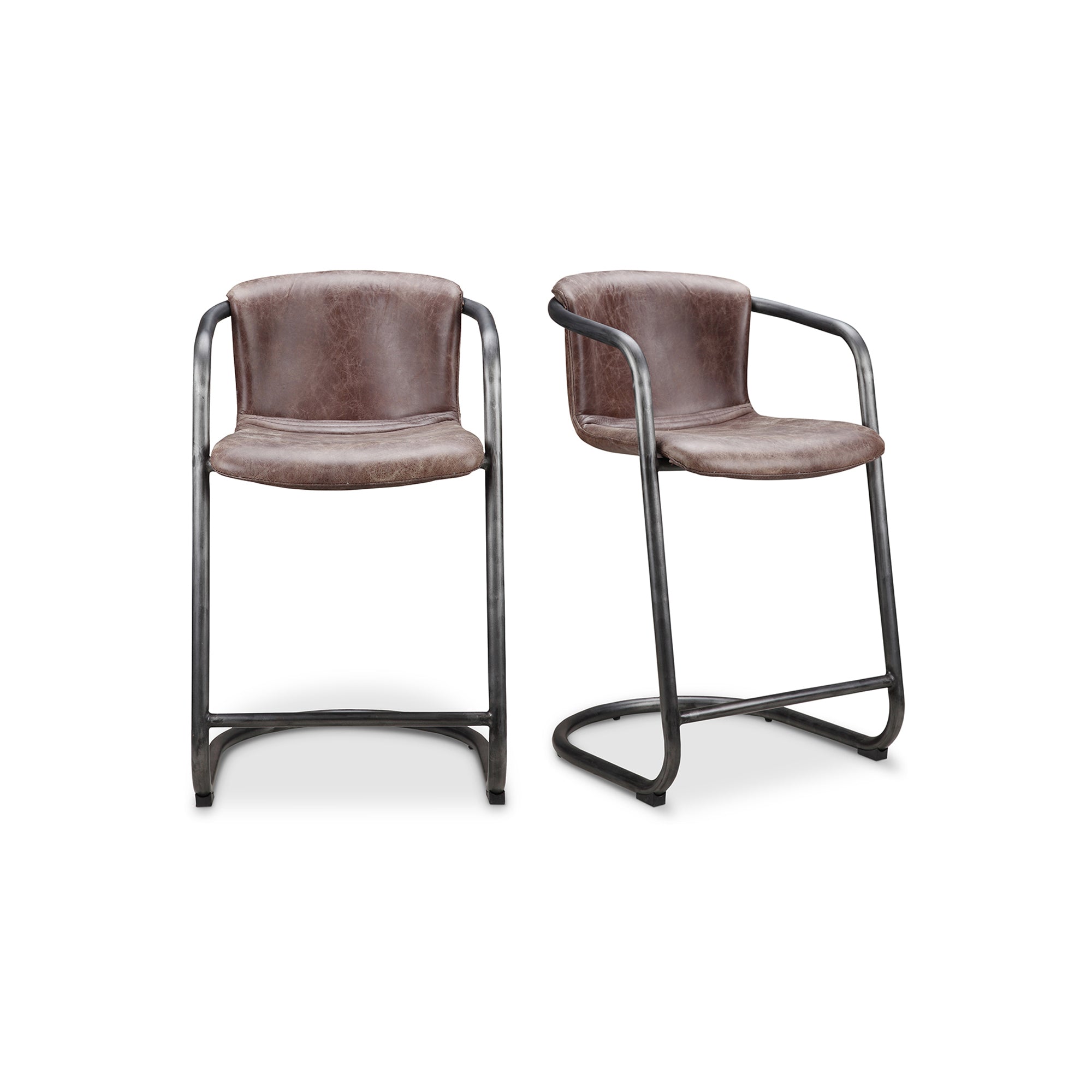 Freeman Counter Stool  - Set of Two BrownCounter Stools Moe's Brown   Four Hands, Mid Century Modern Furniture, Old Bones Furniture Company, Old Bones Co, Modern Mid Century, Designer Furniture, Furniture Sale, Warehouse Furniture Sale, Freeman Counter Stool  - Set of Two Sale, https://www.oldbonesco.com/