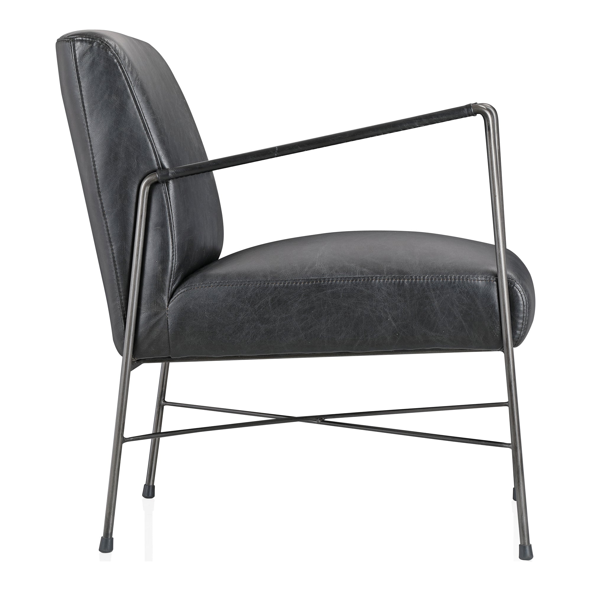 Dagwood Leather Armchair Occasional Chairs Moe's    Four Hands, Mid Century Modern Furniture, Old Bones Furniture Company, Old Bones Co, Modern Mid Century, Designer Furniture, Furniture Sale, Warehouse Furniture Sale, Dagwood Leather Armchair Sale, https://www.oldbonesco.com/