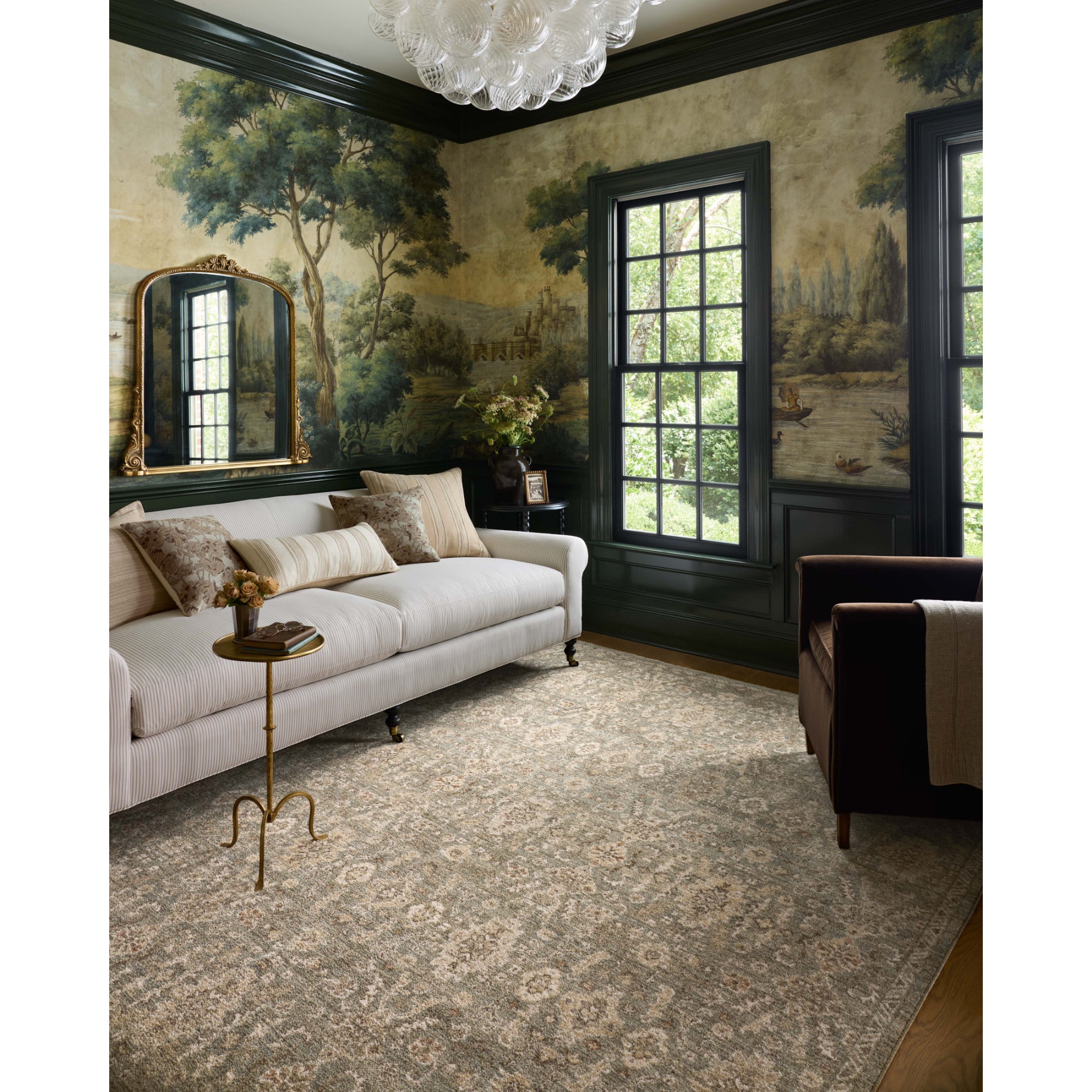Chris Loves Julia x Loloi Palma Lagoon/Natural Rug