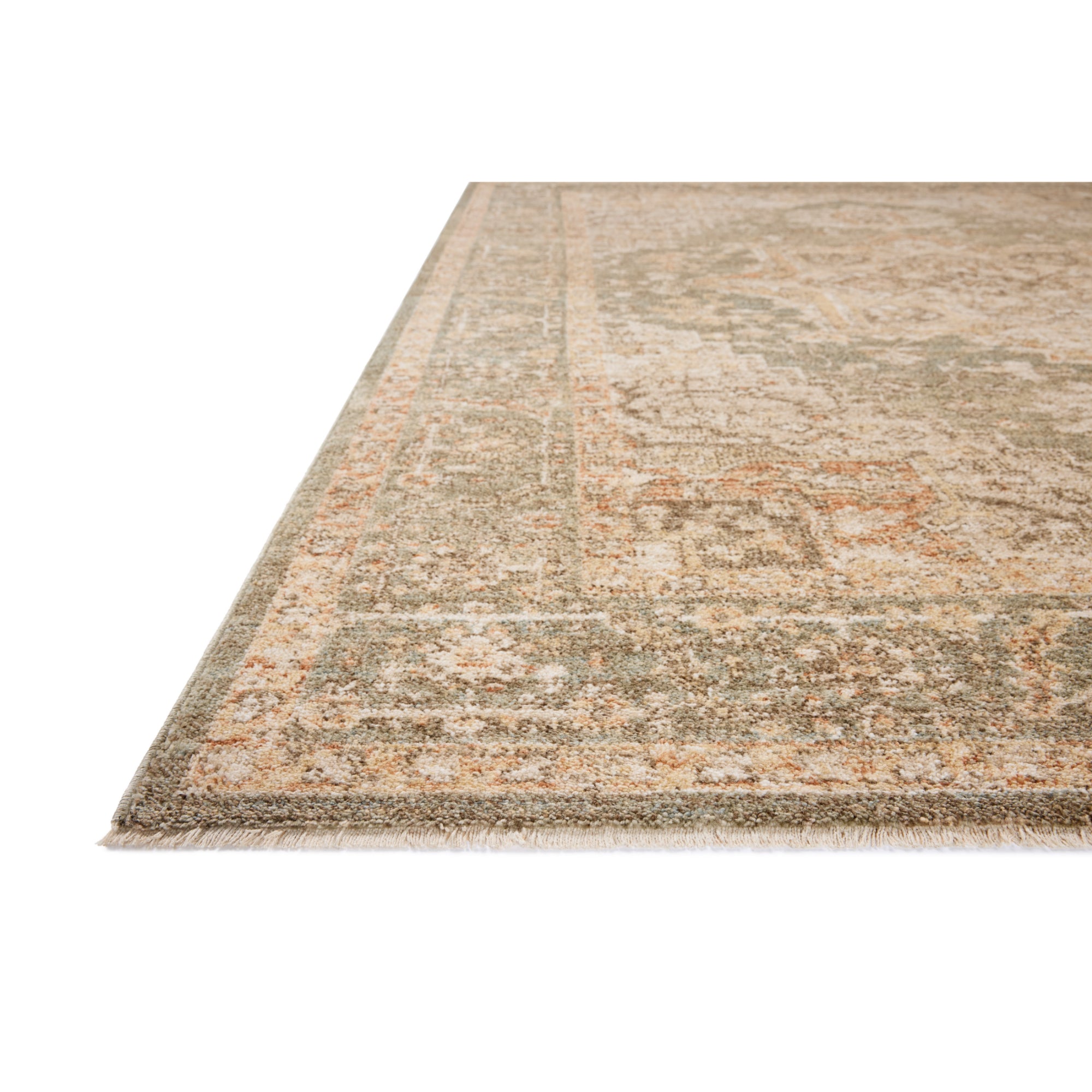 Chris Loves Julia x Loloi Palma PLM-08 Olive/Spice Rug