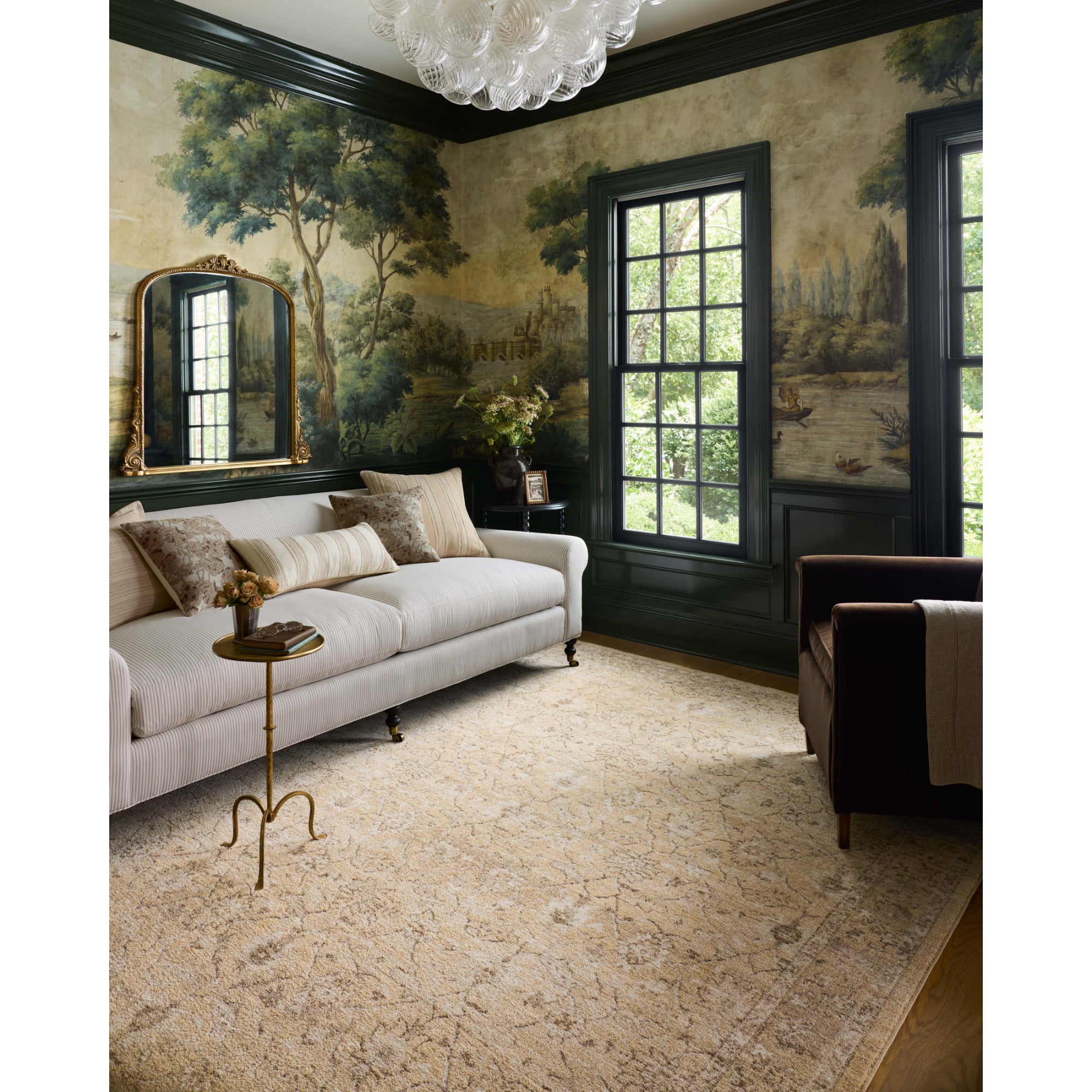 Chris Loves Julia x Loloi Palma Wheat/Bark Rug