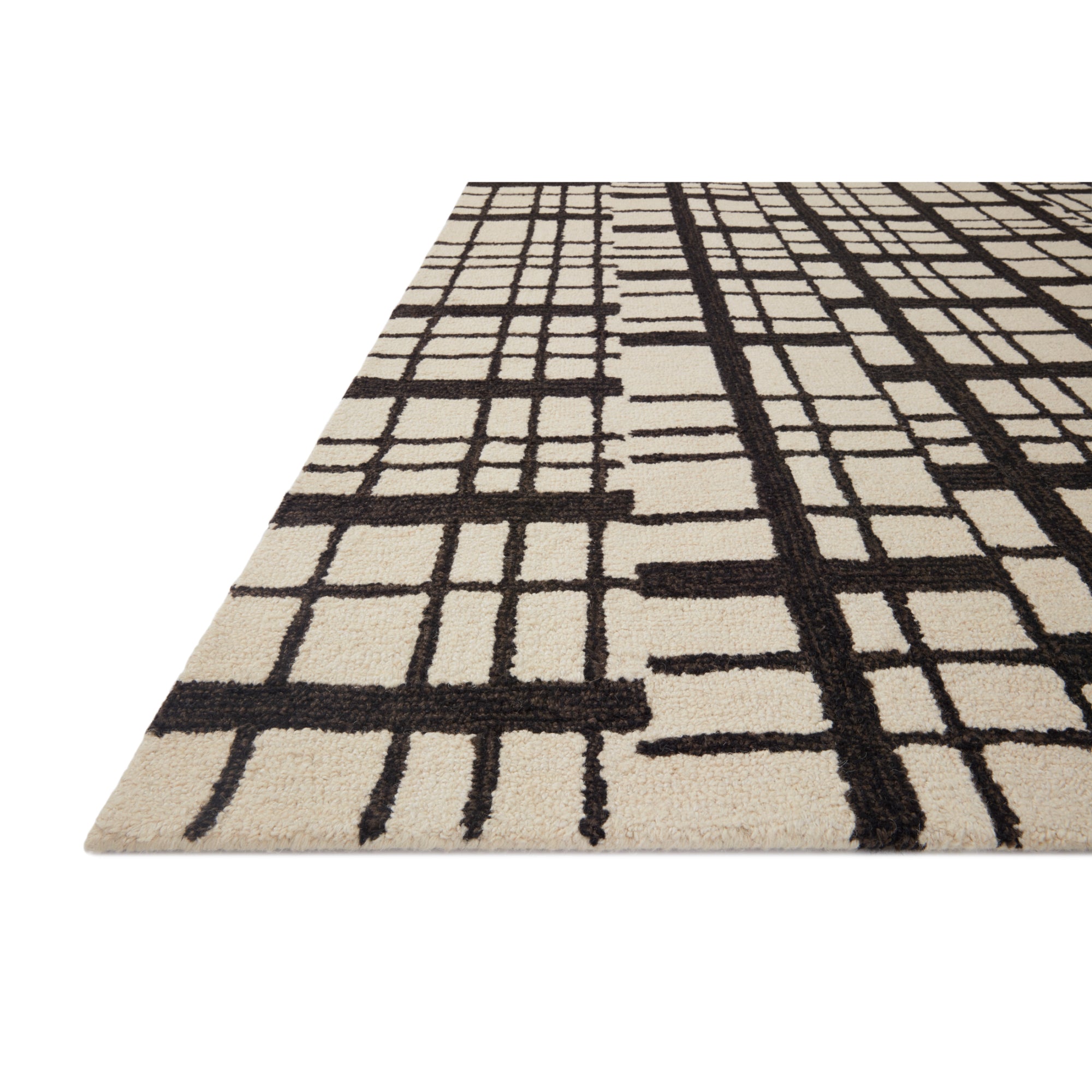 Chris Loves Julia x Loloi Polly Black/Ivory Rug