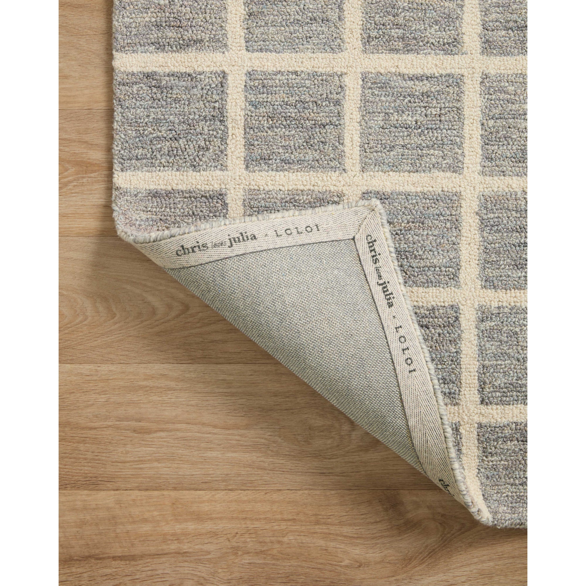 Chris Loves Julia x Loloi Polly Slate/Ivory Rug