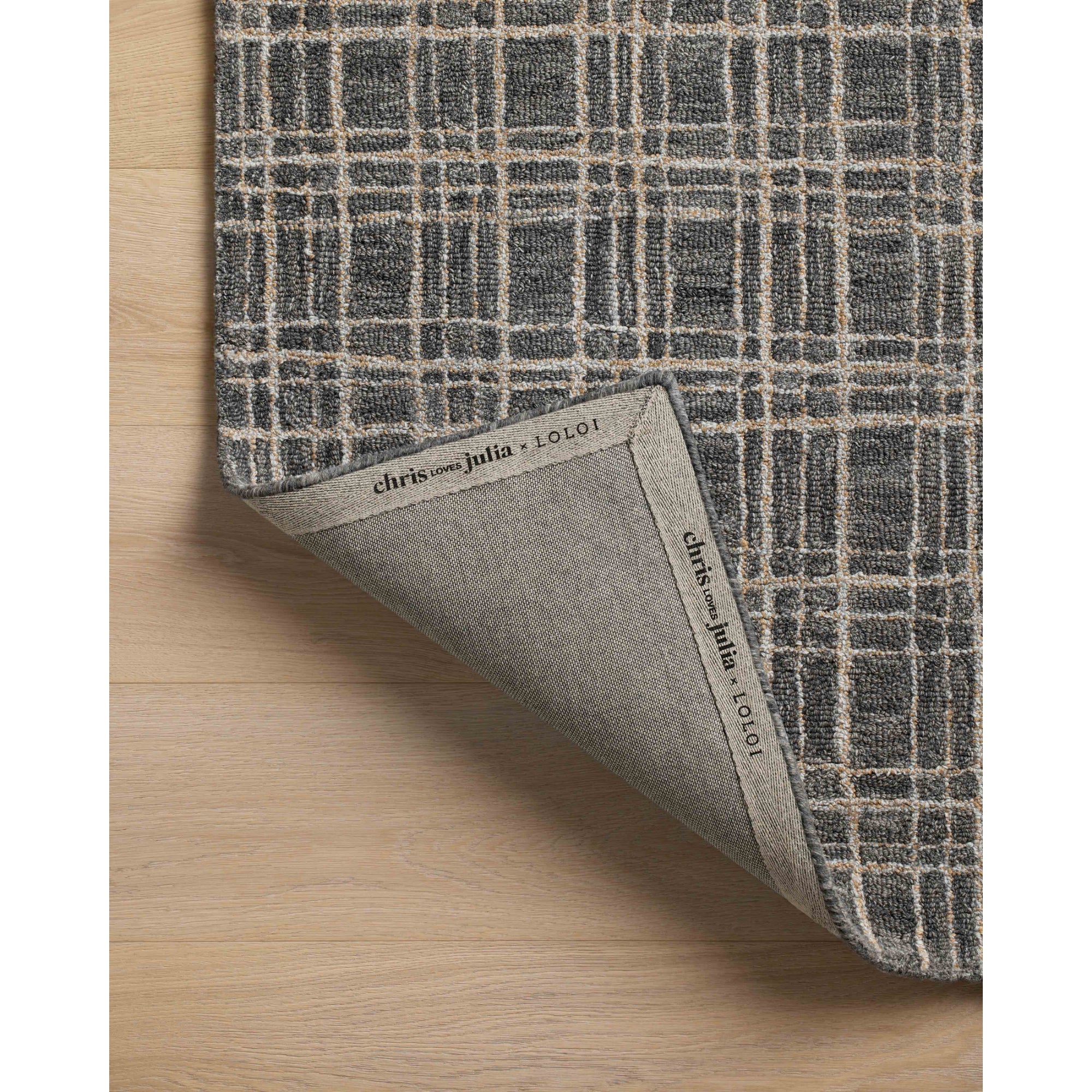 Chris Loves Julia x Loloi Polly Graphite/Pebble Rug