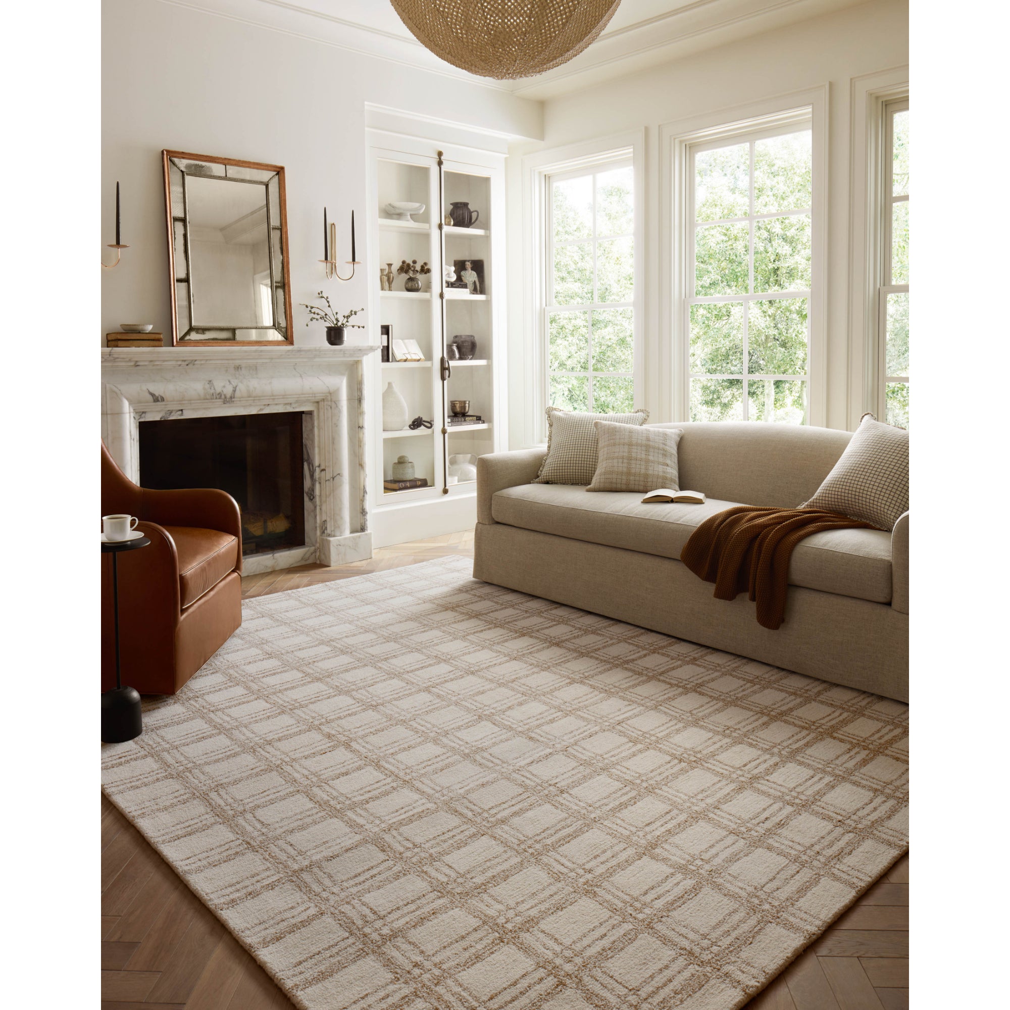 Chris Loves Julia x Loloi Polly Cream/Sand Rug