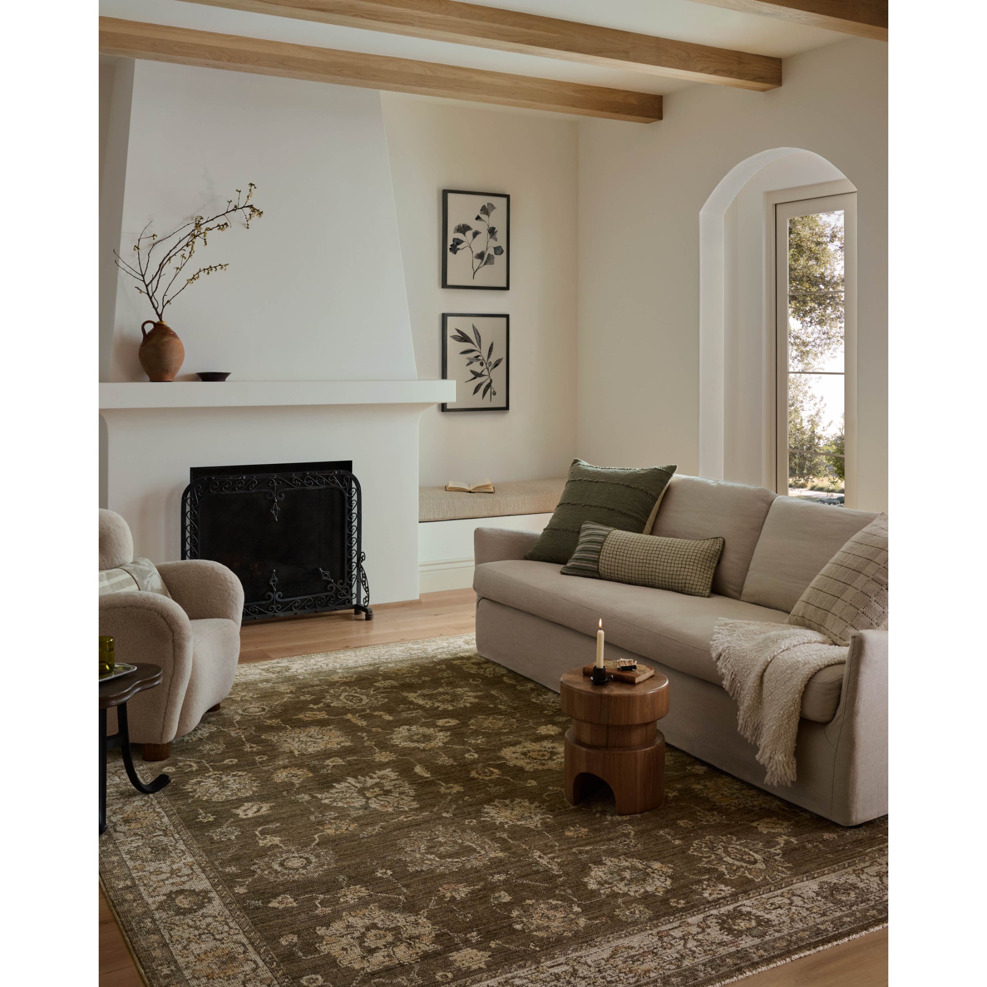 Loloi Priscilla Bark/Ivory Rug