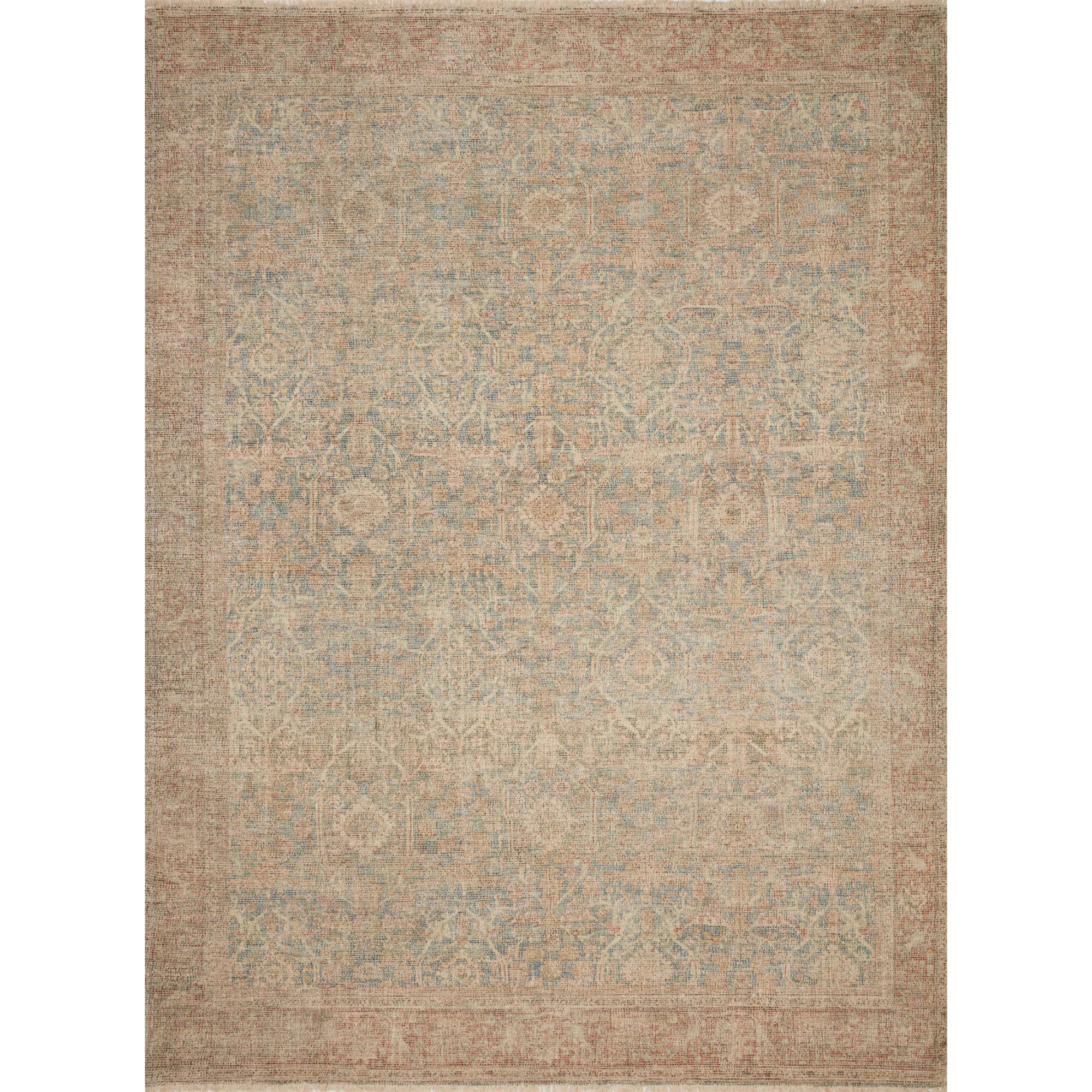 Loloi Priya Denim/Rust Rug