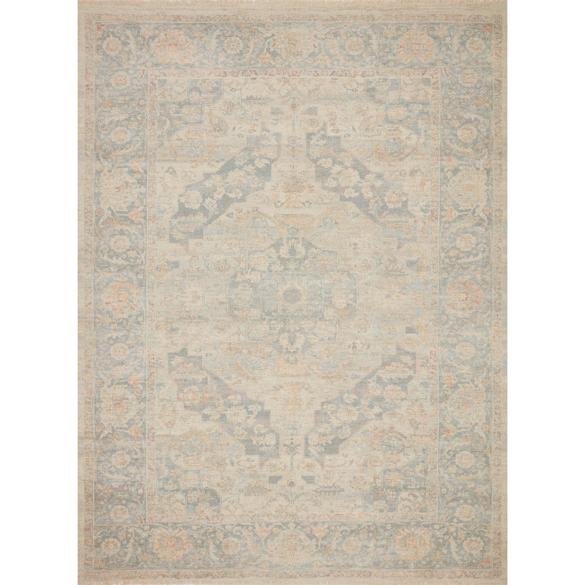 Loloi Priya Bone/Bluestone Rug