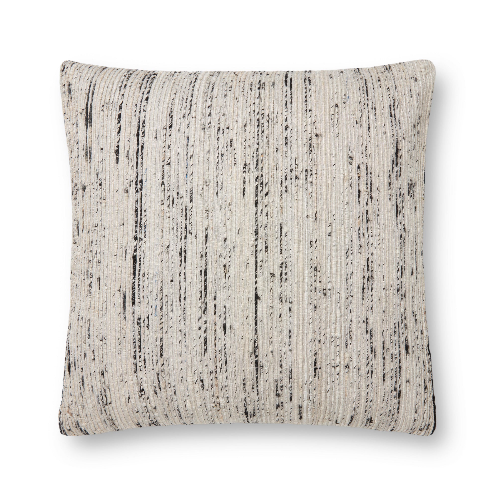 Loloi P0242 Silver/Multi 22" x 22" Cover with Poly Pillow