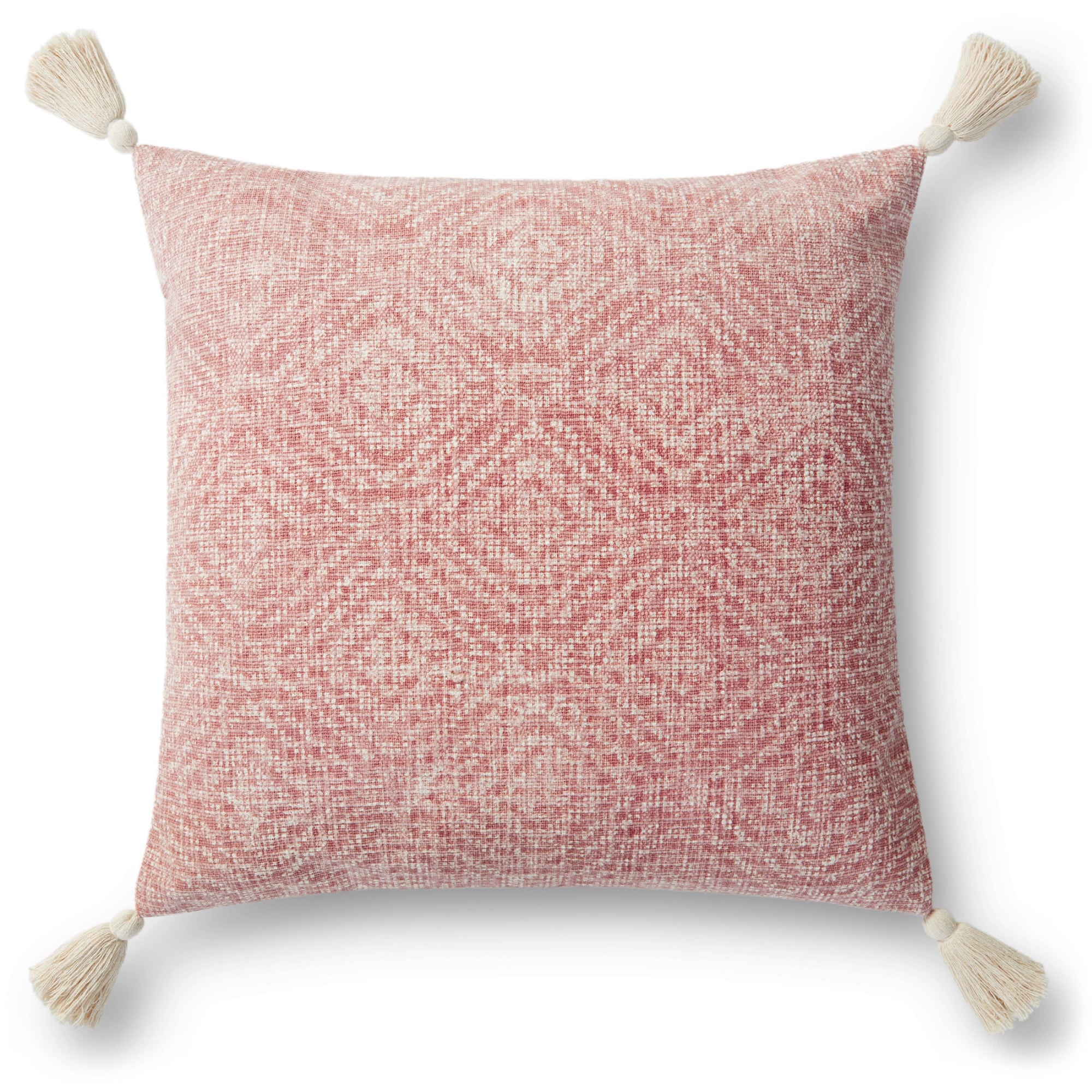 Loloi P0621 Pink Cover with Poly Pillow