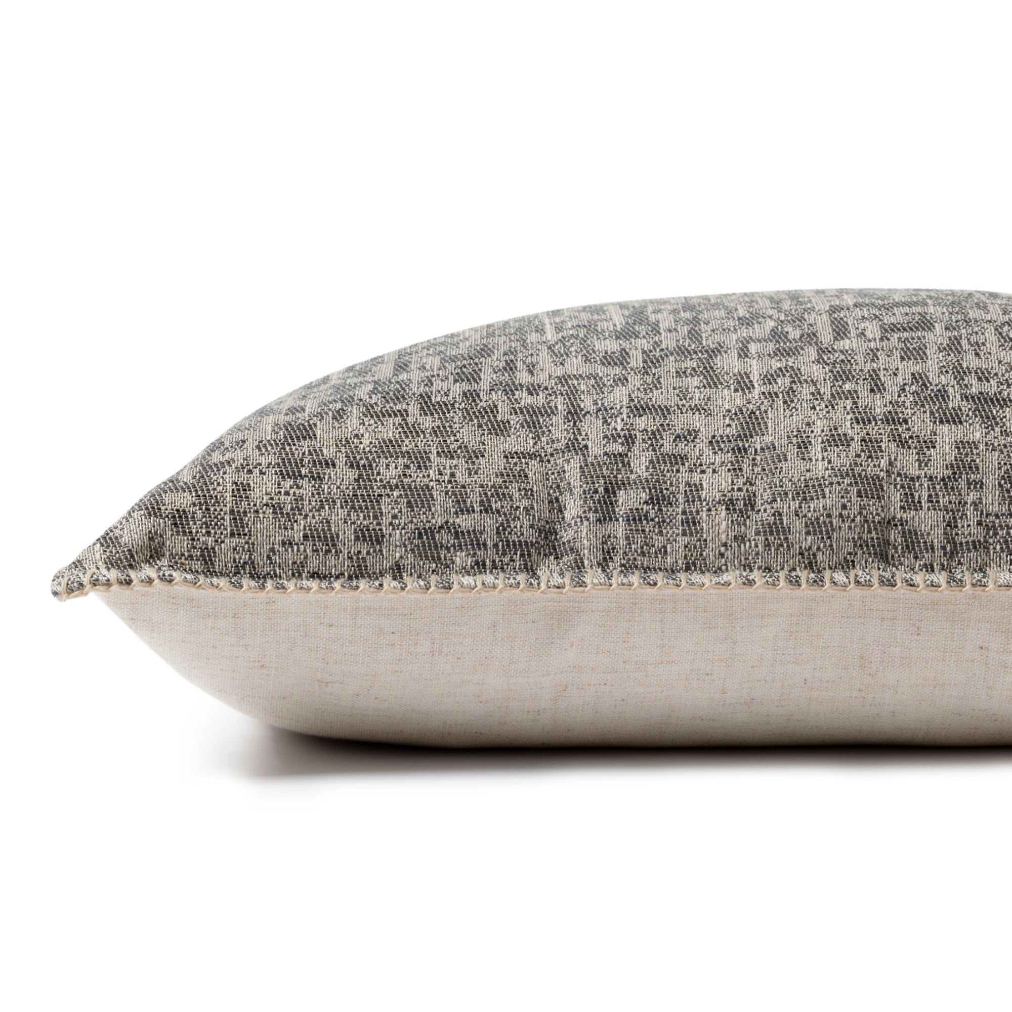 Loloi P0896 Grey 16" x 26" Cover with Poly Pillow
