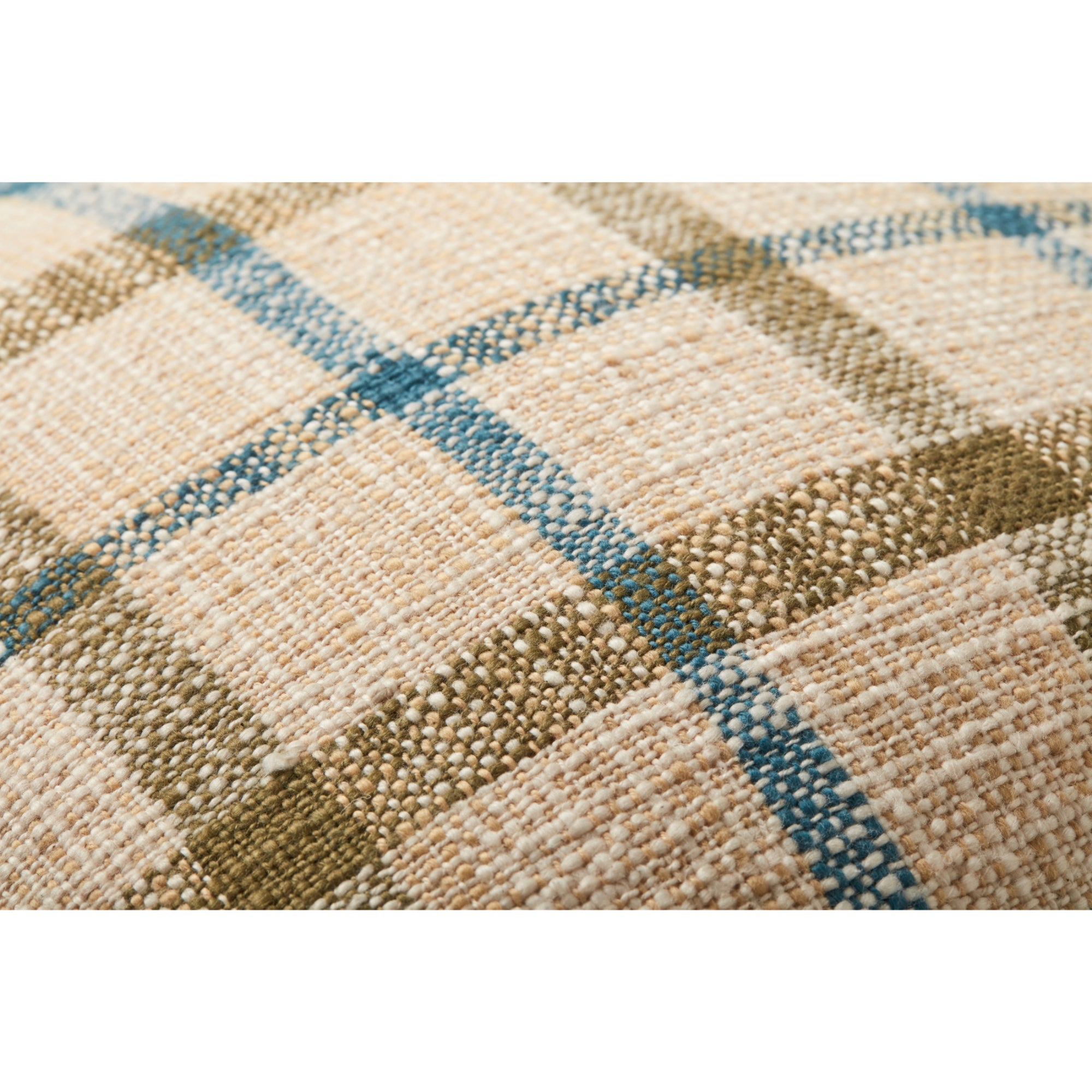 Loloi P0940 Natural/Multi 18" x 18" Cover with Poly Pillow
