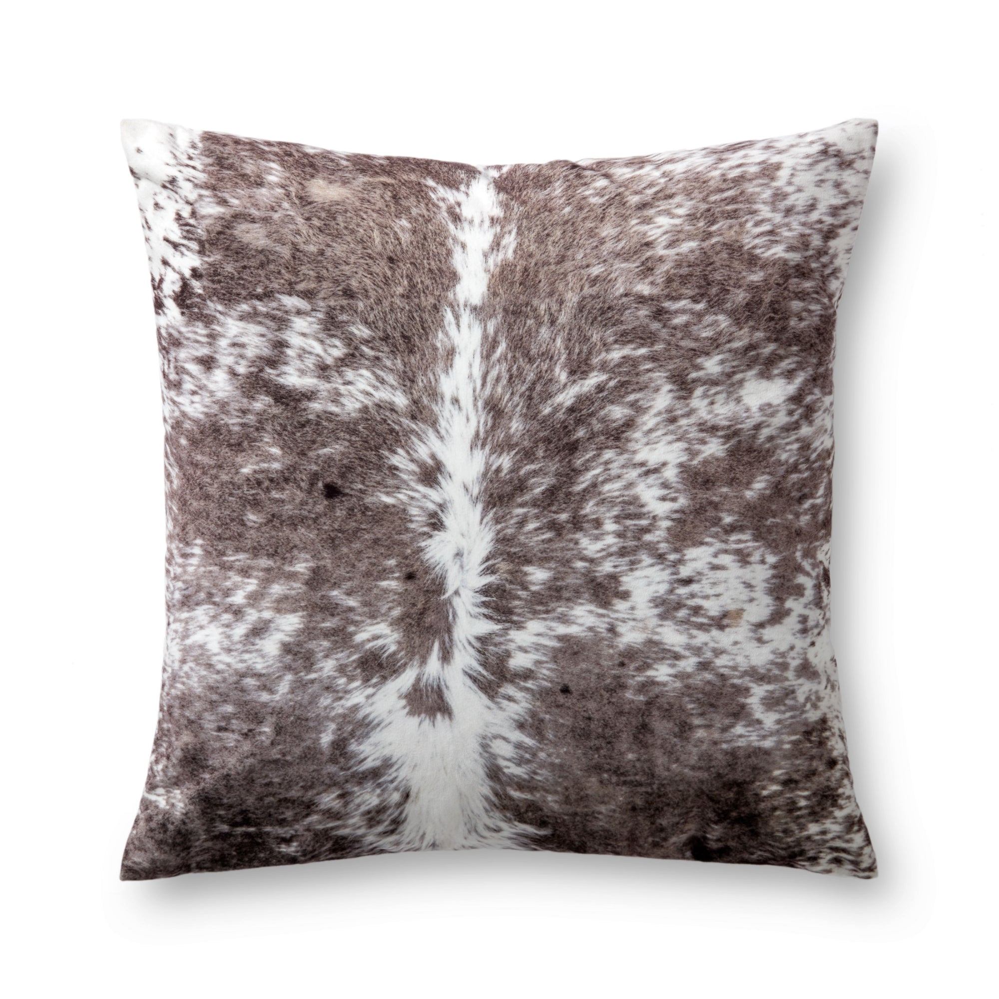 Loloi P0977 Mocha 22" x 22" Cover with Poly Pillow