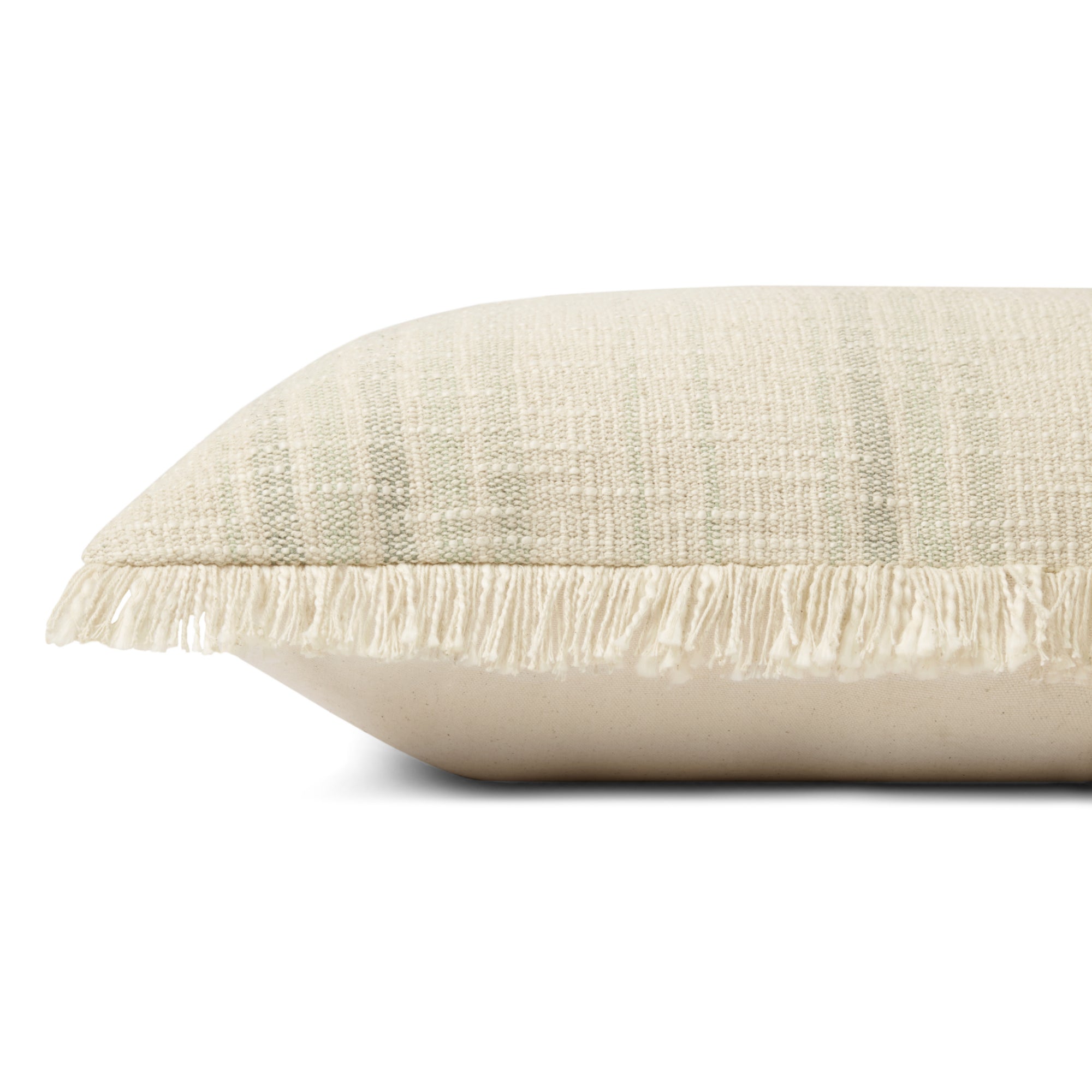 Angela Rose x Loloi Forrest Ivory/Sage 18'' x 18'' Cover with Poly Pillow