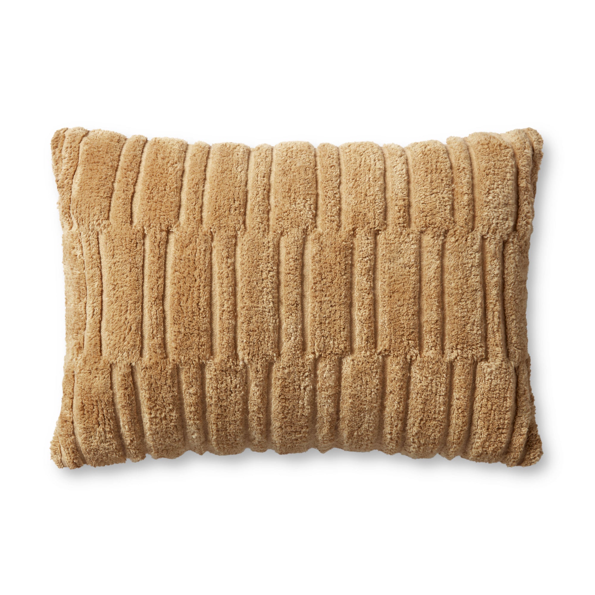 Angela Rose x Loloi Arabella Wheat 16'' x 26'' Cover with Poly Pillow