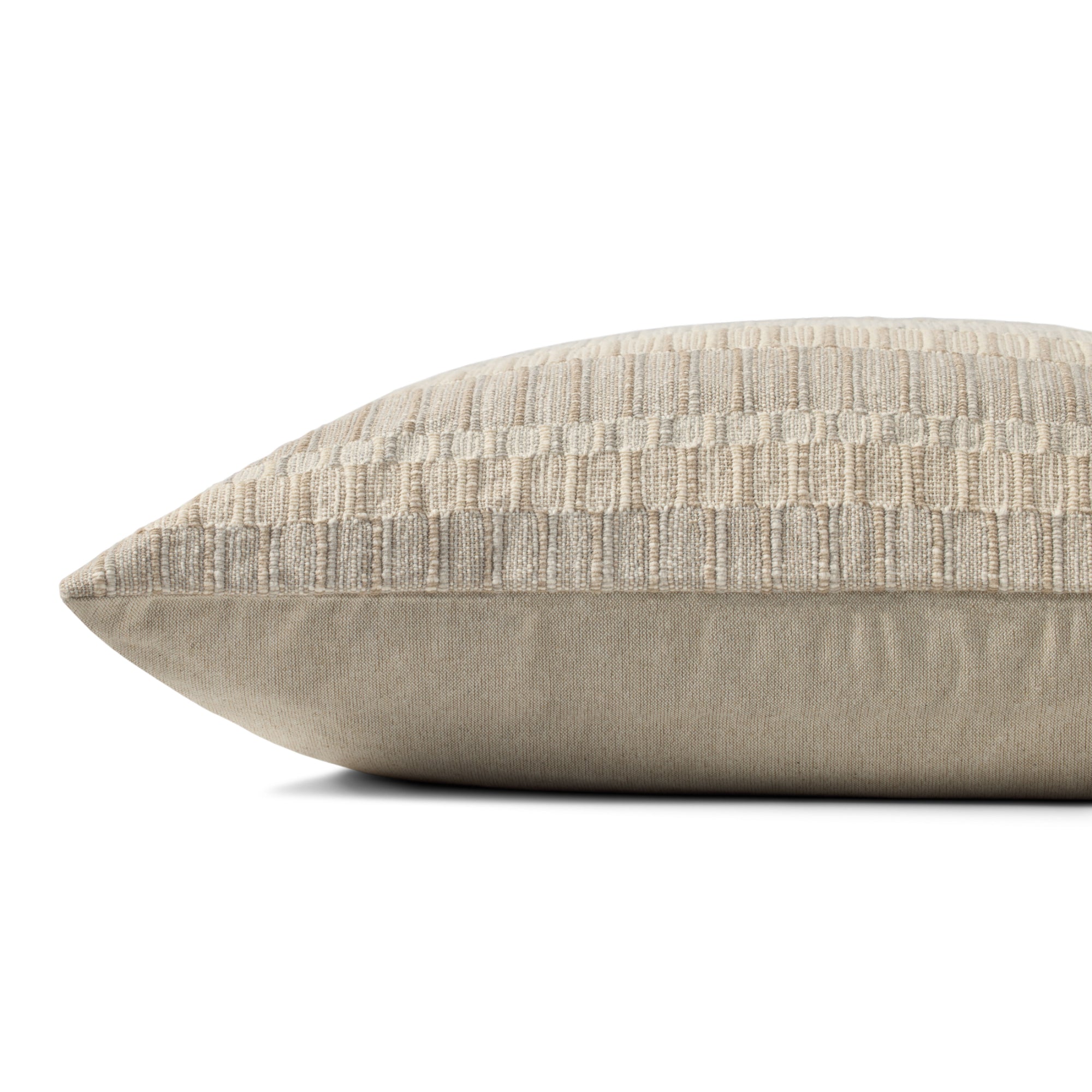Brigette Romanek PBR0002 Natural/Ivory 22'' x 22'' Cover with Poly Pillow