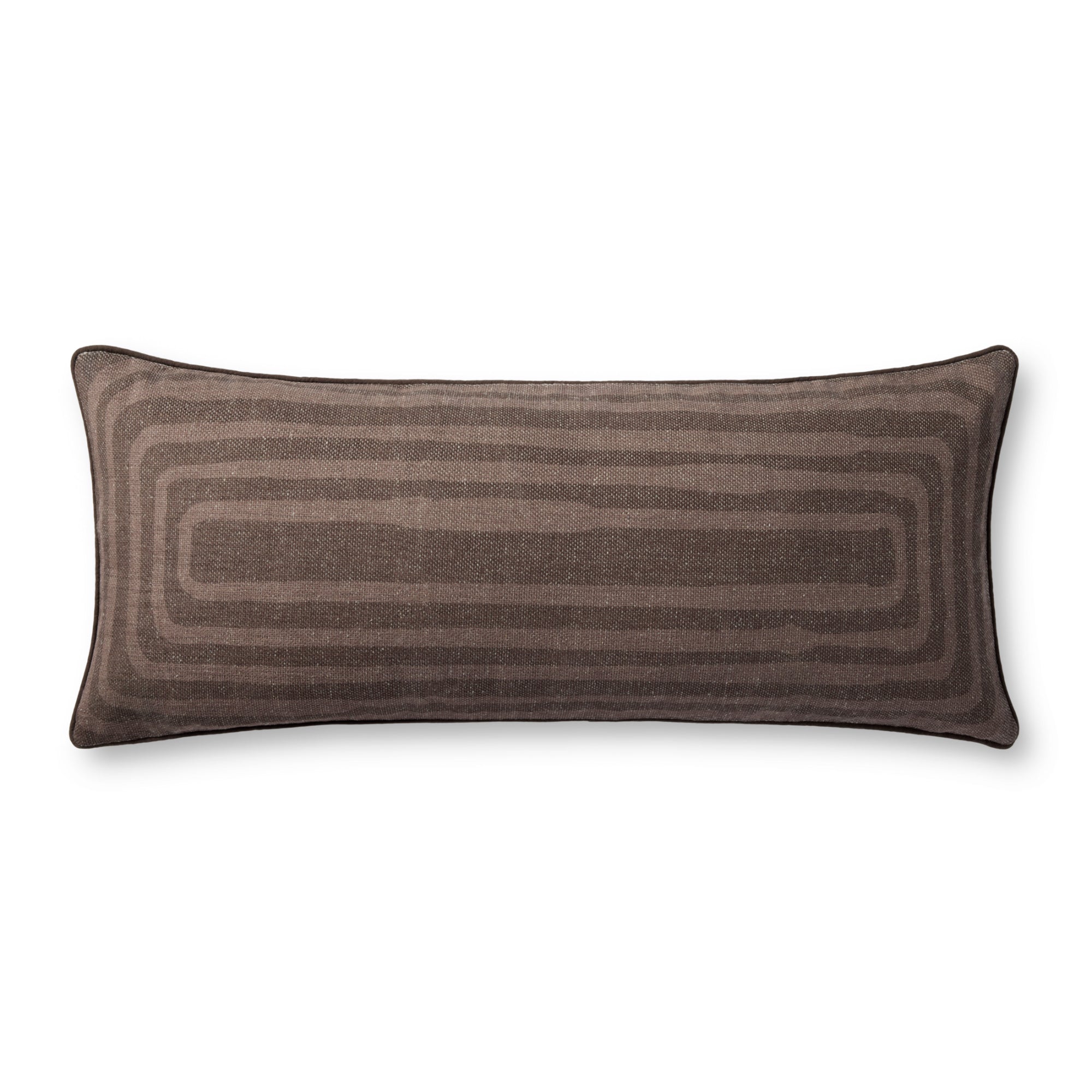 Brigette Romanek PBR0009 Brown 13'' x 35'' Cover with Poly Pillow