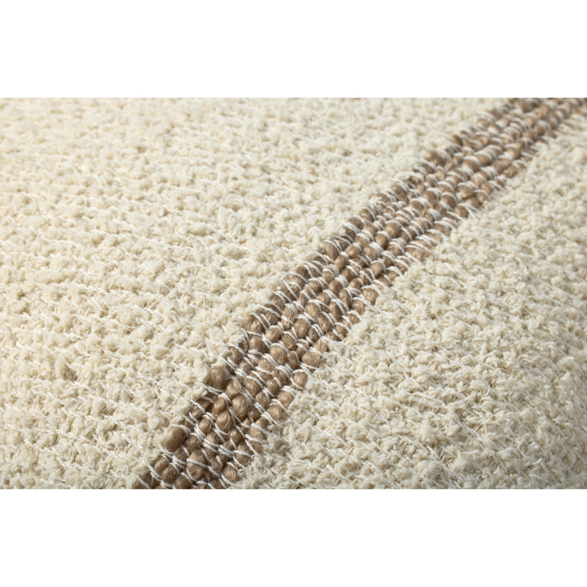 Brigette Romanek PBR0014 Natural/Tan 18'' x 18'' Cover with Poly Pillow