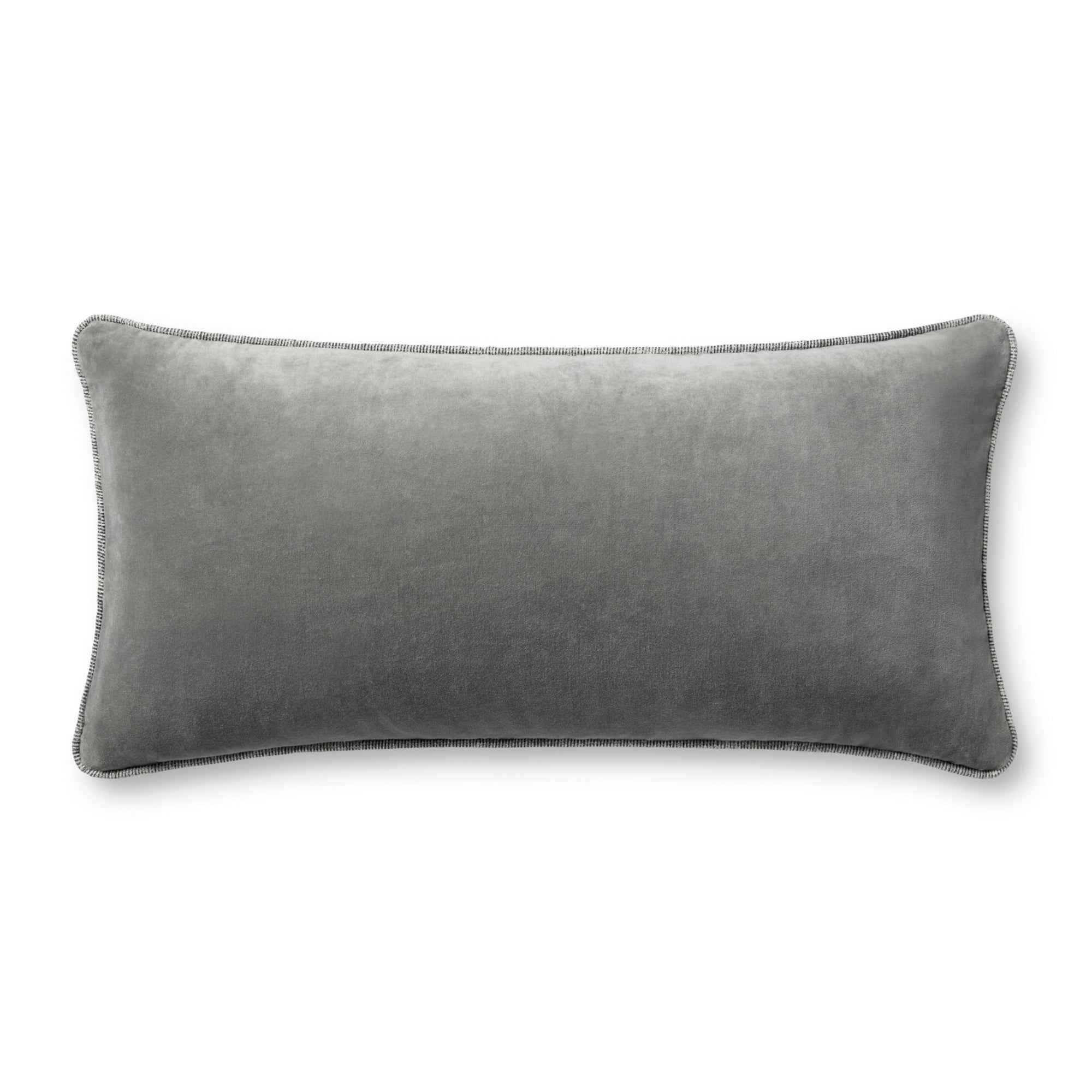 Chris Loves Julia x Loloi Liza Grey 12'' x 27'' Cover with Poly Pillow
