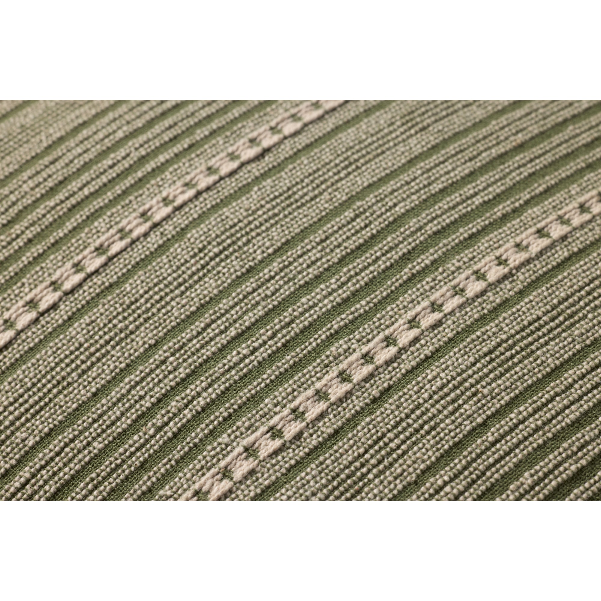 Chris Loves Julia x Loloi Howie Green/Natural 22'' x 22'' Cover with Poly Pillow