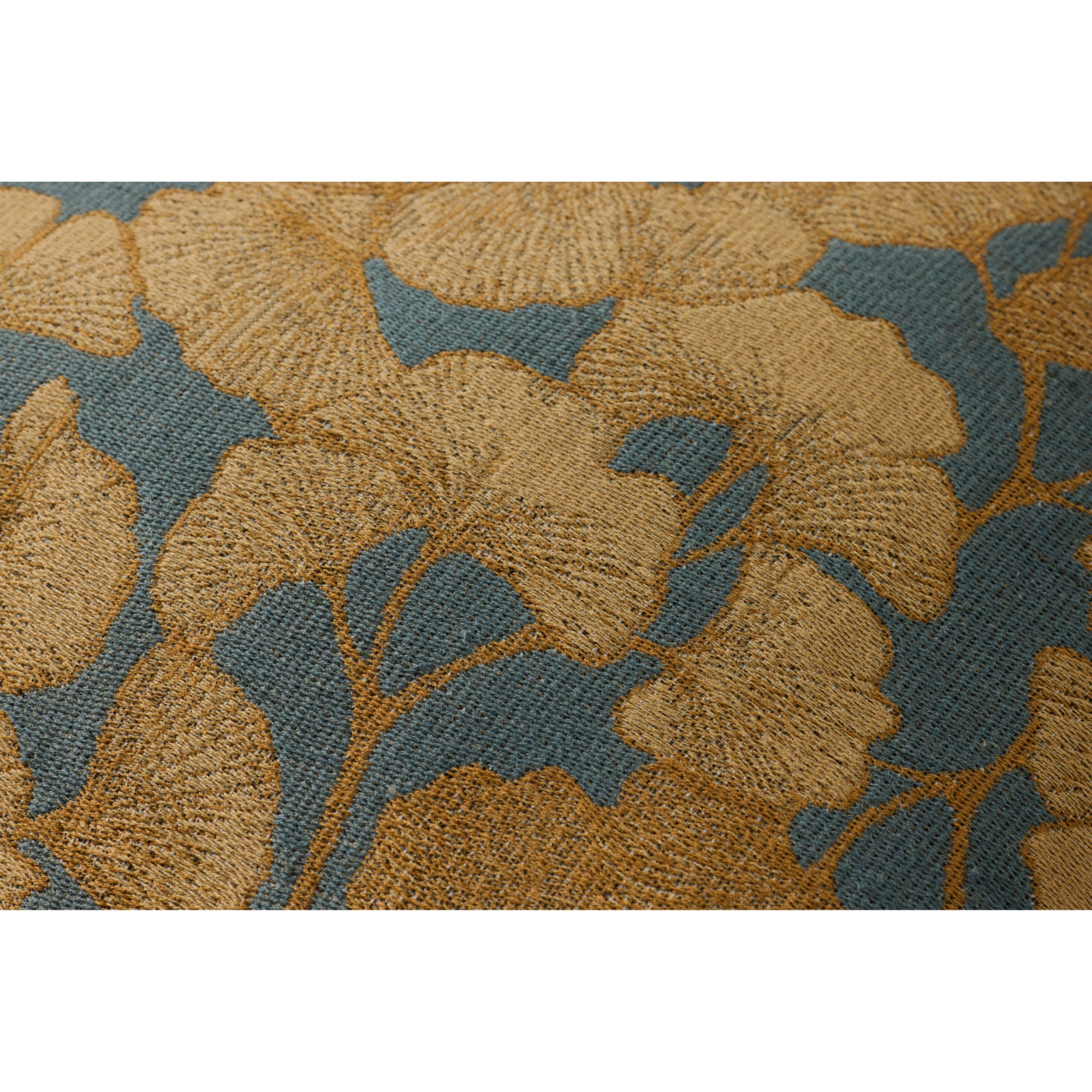 Chris Loves Julia x Loloi Fawn Blue/Gold 22" x 22" Cover with Poly Pillow