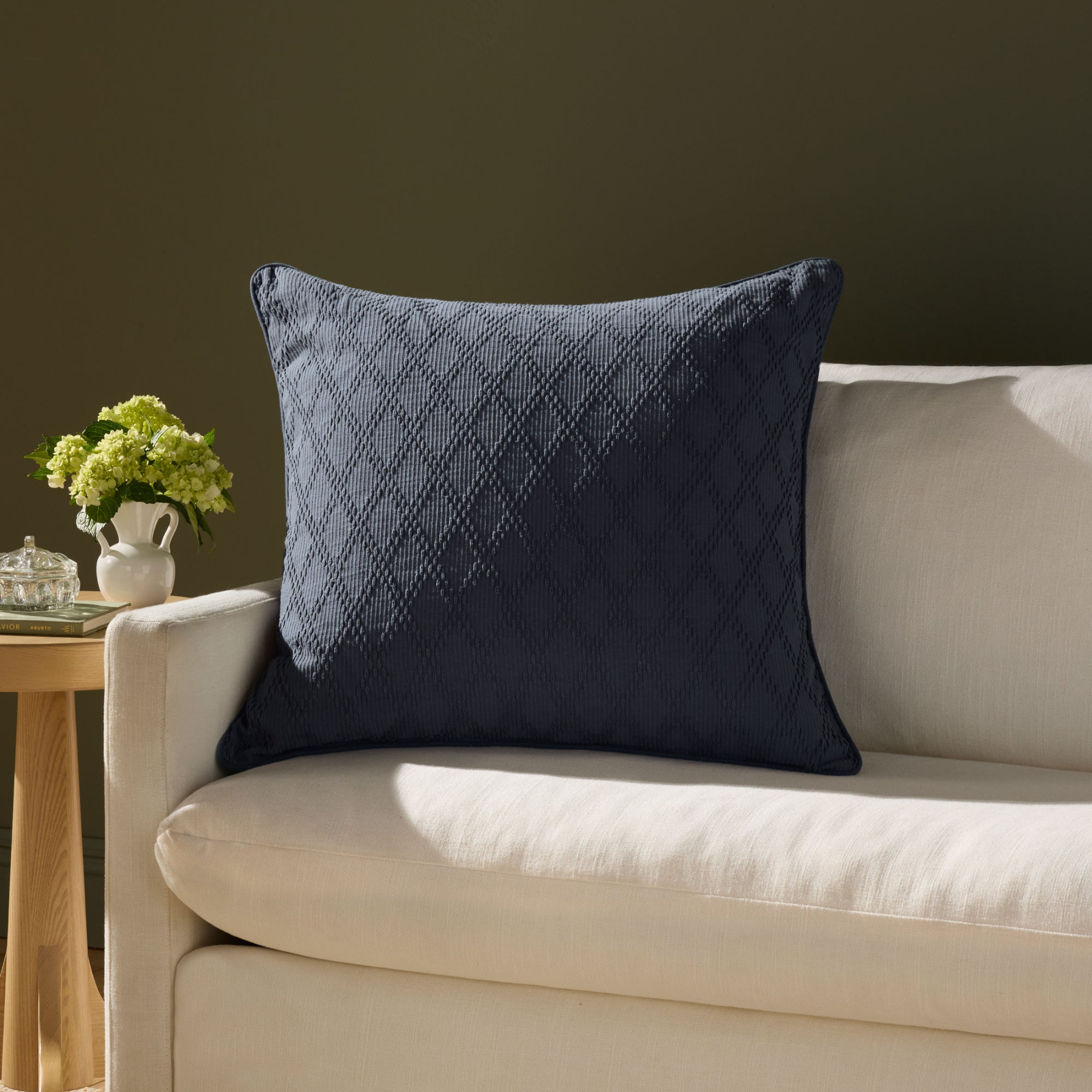 Chris Loves Julia x Loloi Cary 26" x 26" Cover with Poly Pillow